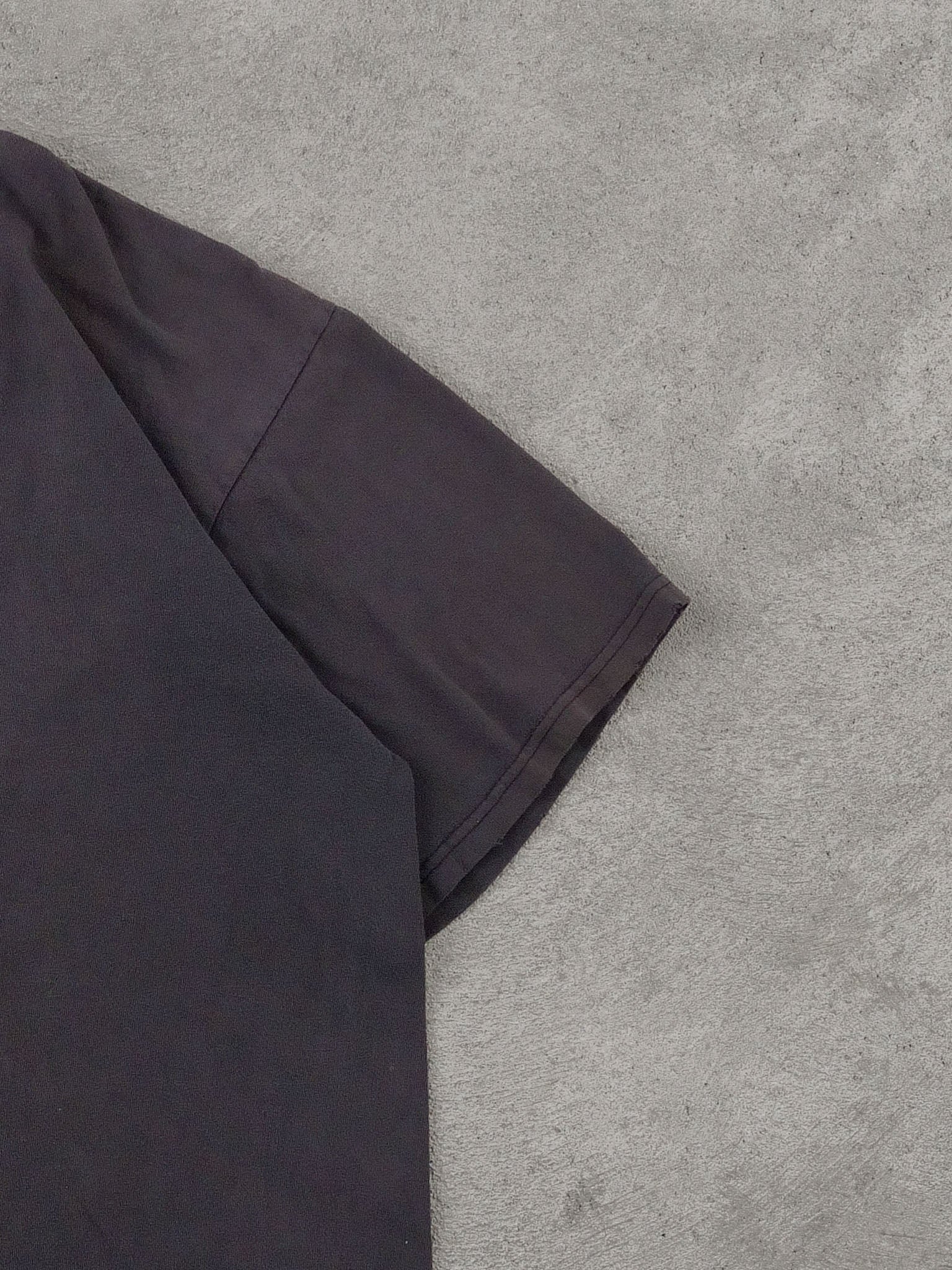 Vintage Y2k Faded Black Nike Swoosh Blank Tee (L)