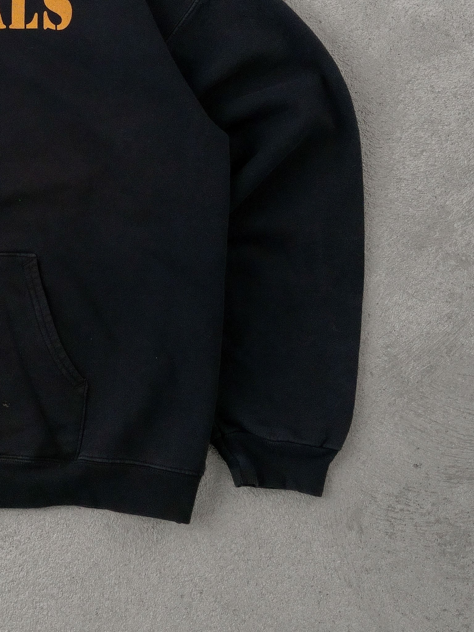 Vintage Washed Black Navy Seals Graphic Hoodie (L)