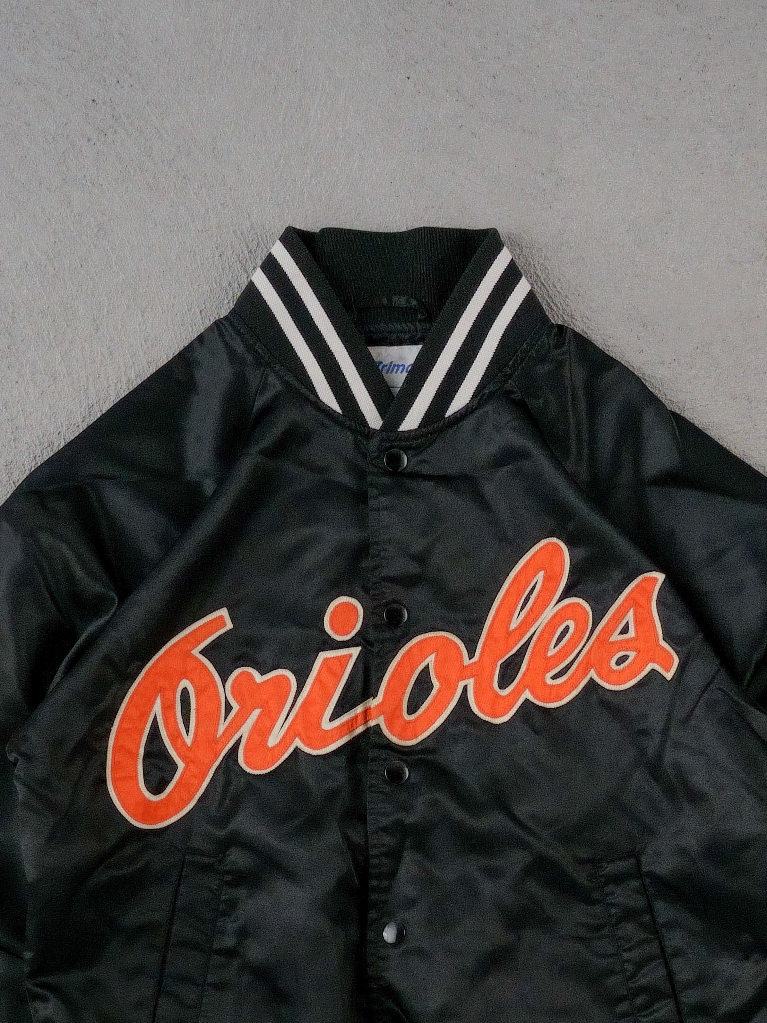 Vintage 90s Black and Oranges Orioles #2 Varsity Jacket (S/M)