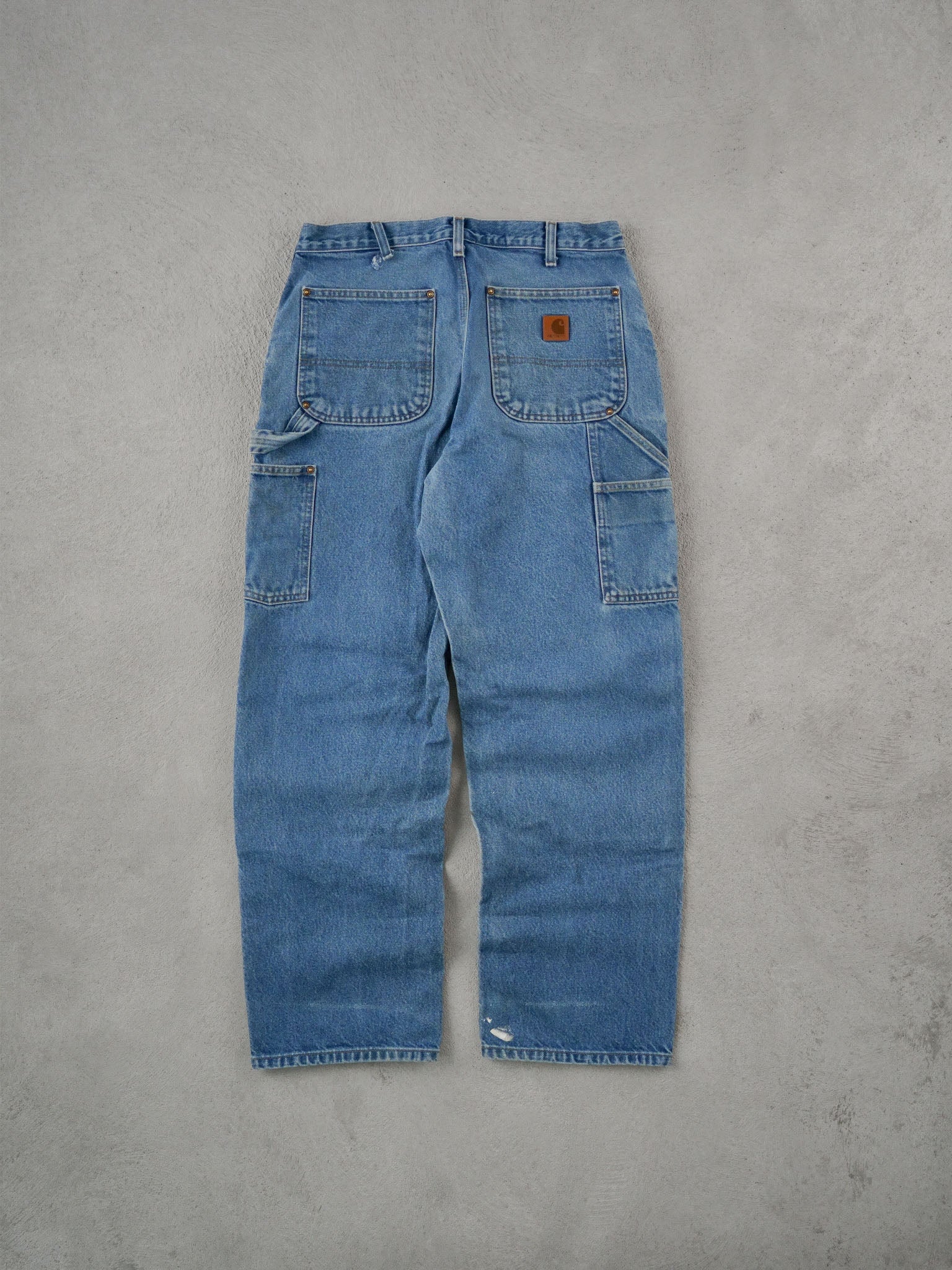 Vintage 90s Blue Carhartt Double Knee Carpenter Pants (32x30)