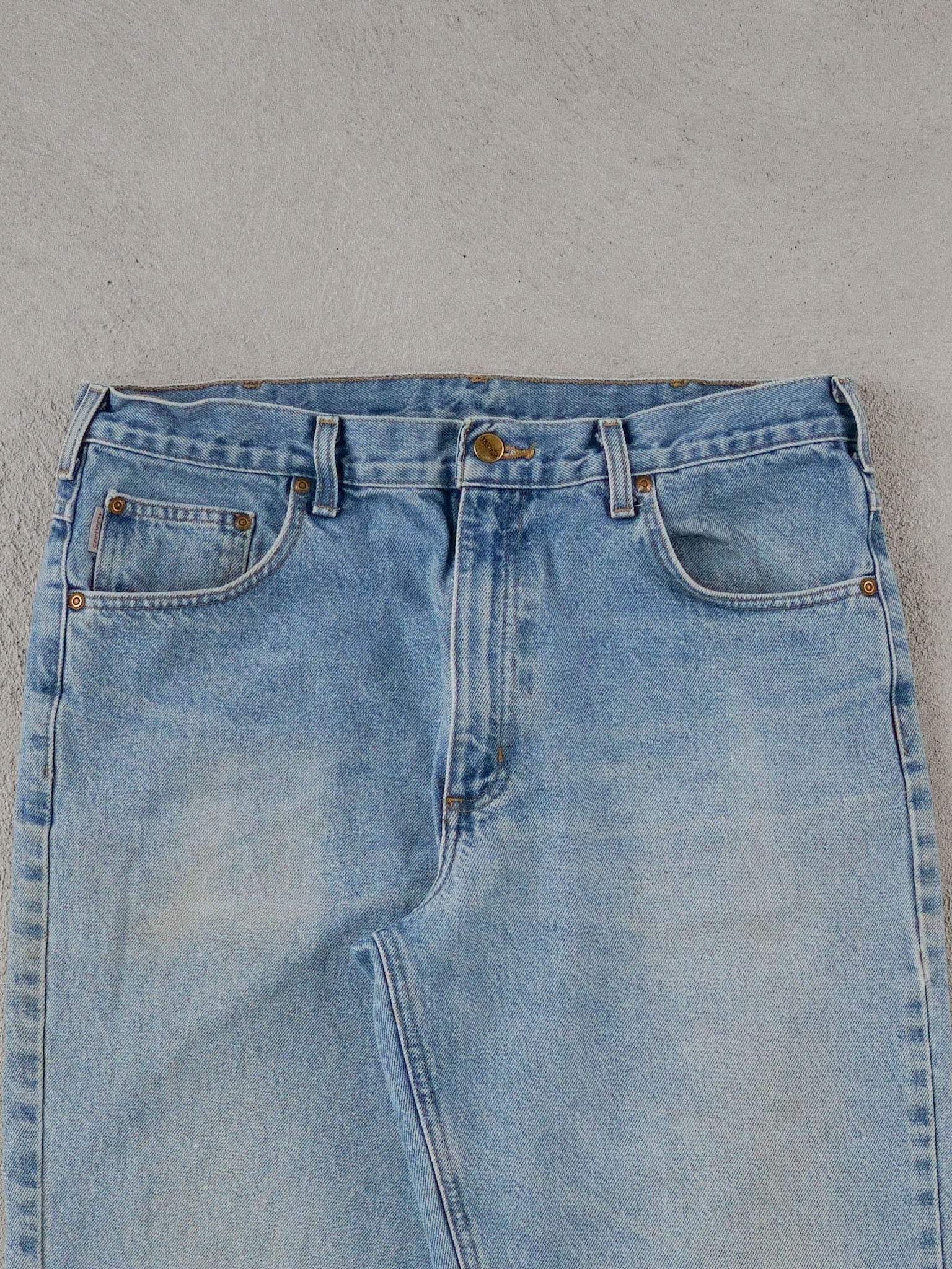 Vintage 90s Light Blue Carhartt Denim Jeans (36x32)