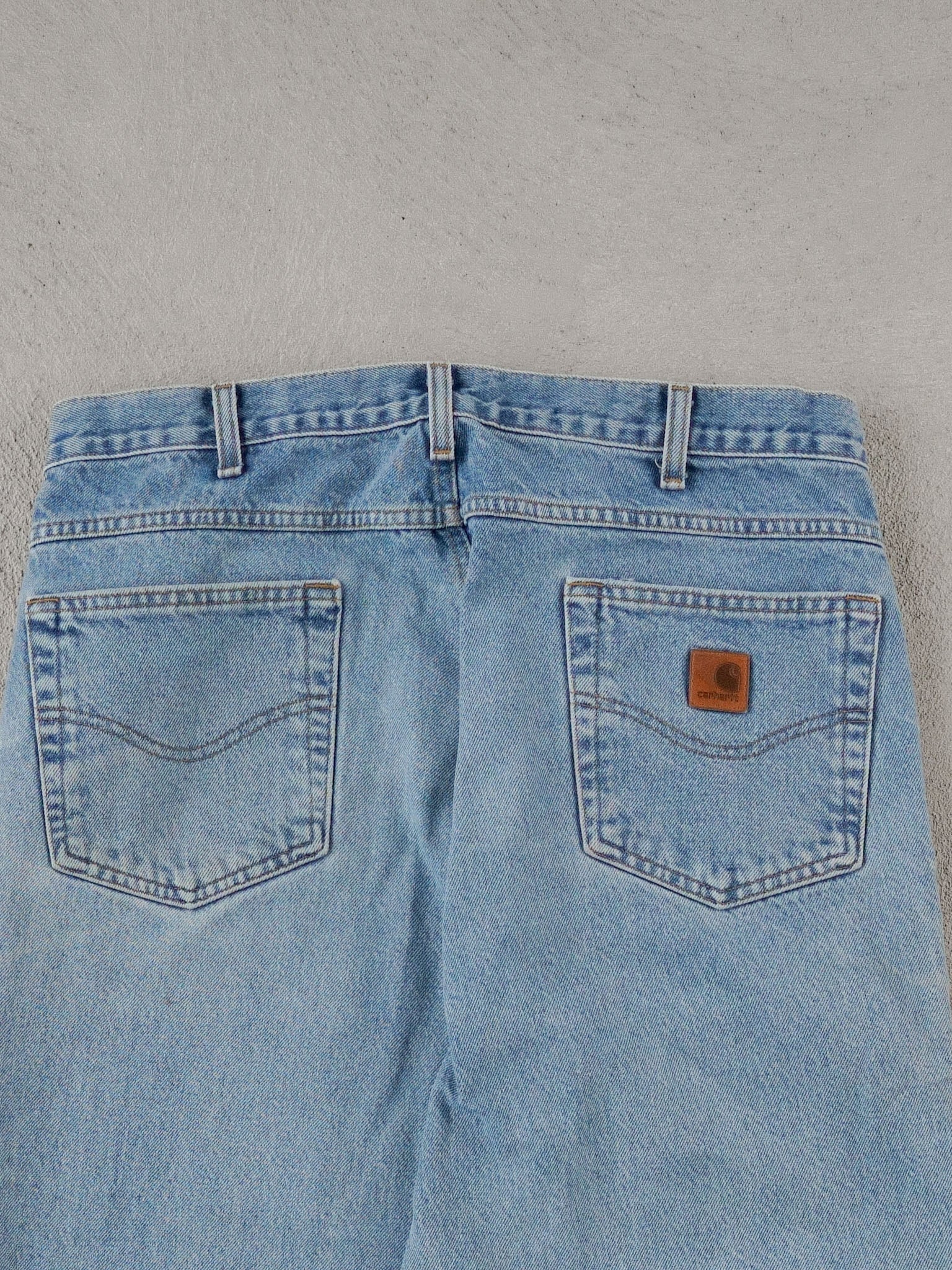 Vintage 90s Light Blue Carhartt Denim Jeans (36x32)