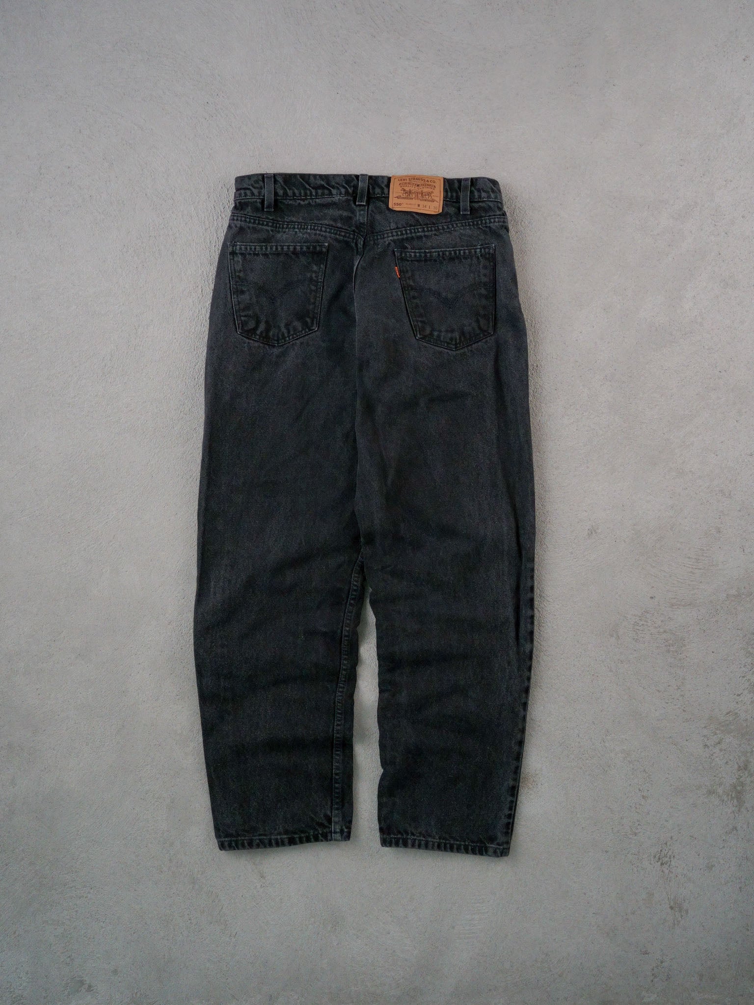 Vintage 70s Black Levi's 550 Denim Jeans (34x30)
