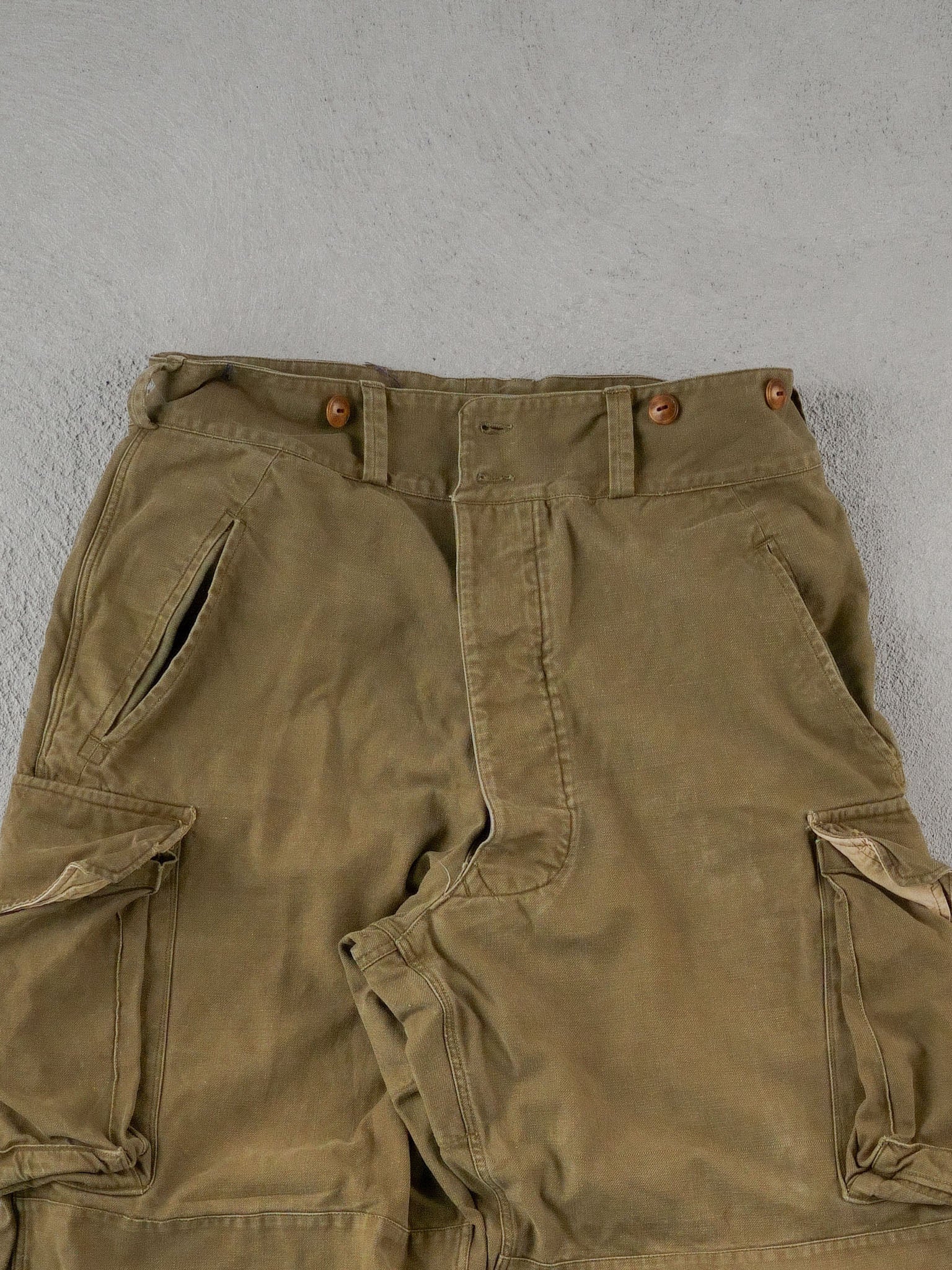 Vintage 90s Moss Green Army Cargo Pants (30x30)