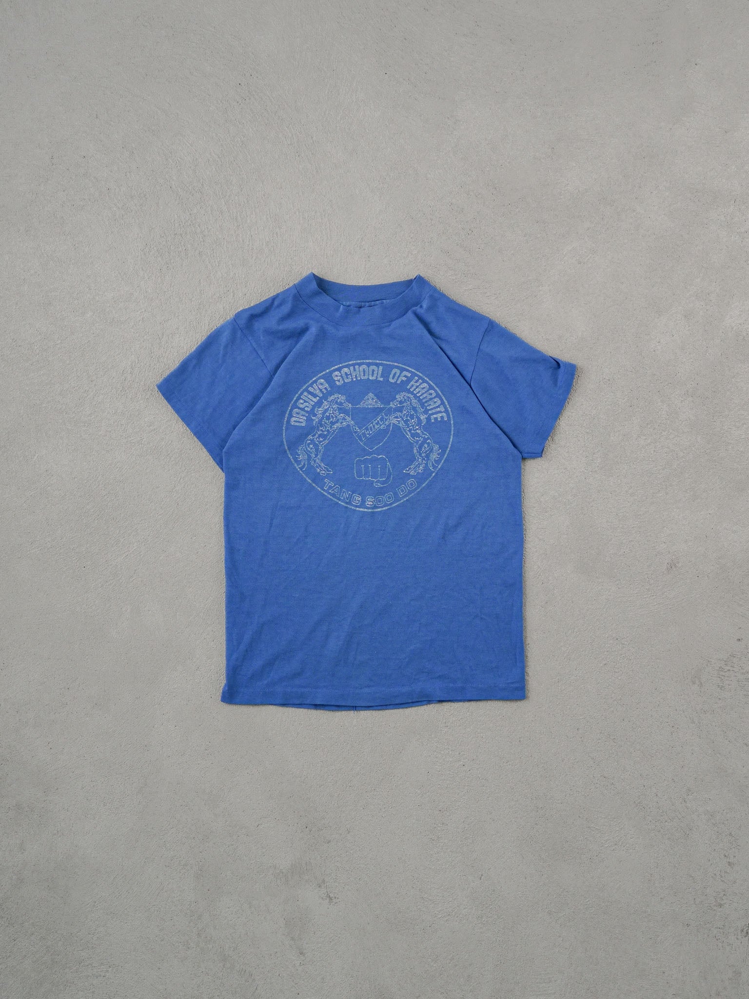 Vintage Blue Oasilva School Of Karate Tee (XS)