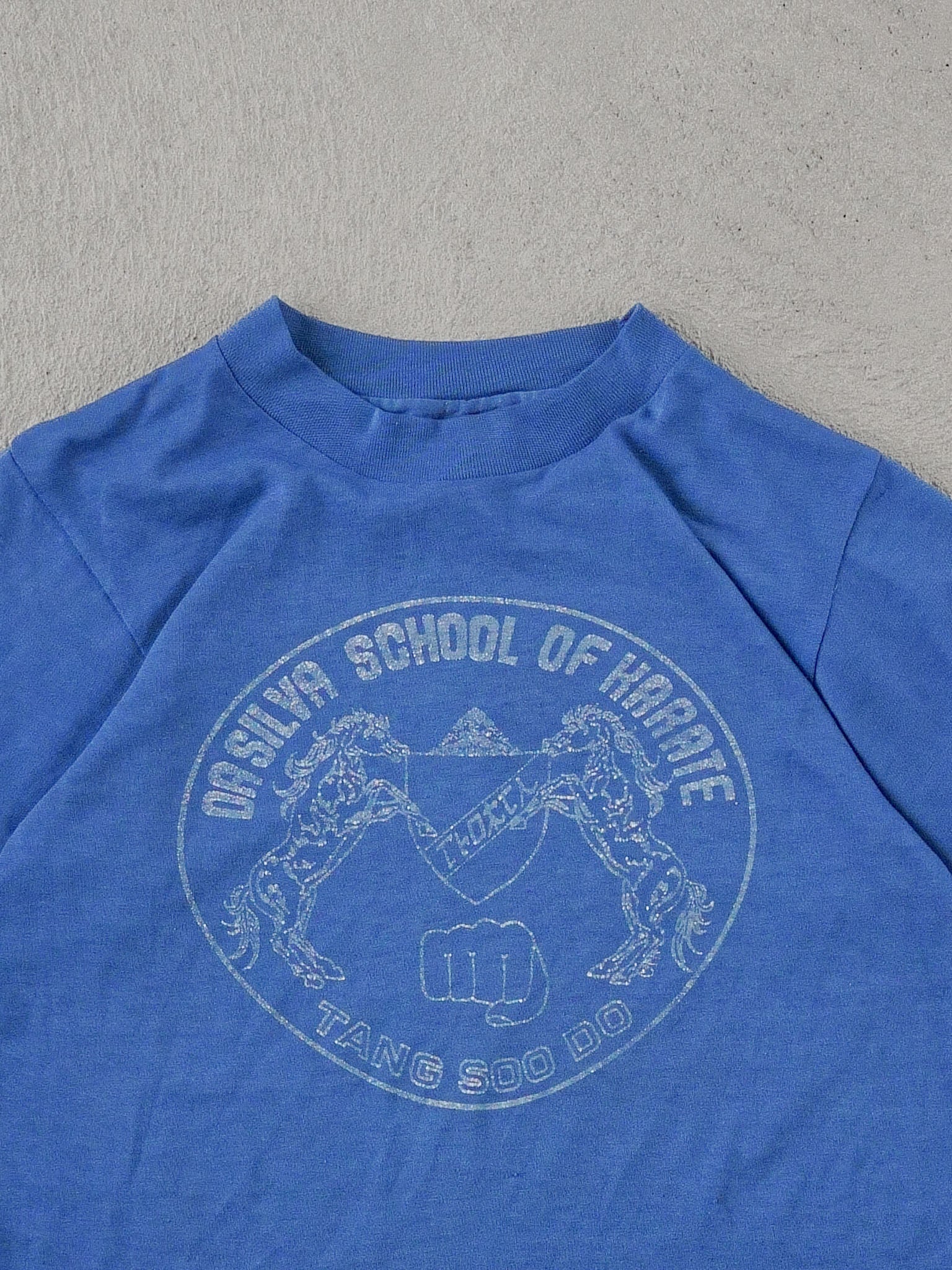 Vintage Blue Oasilva School Of Karate Tee (XS)
