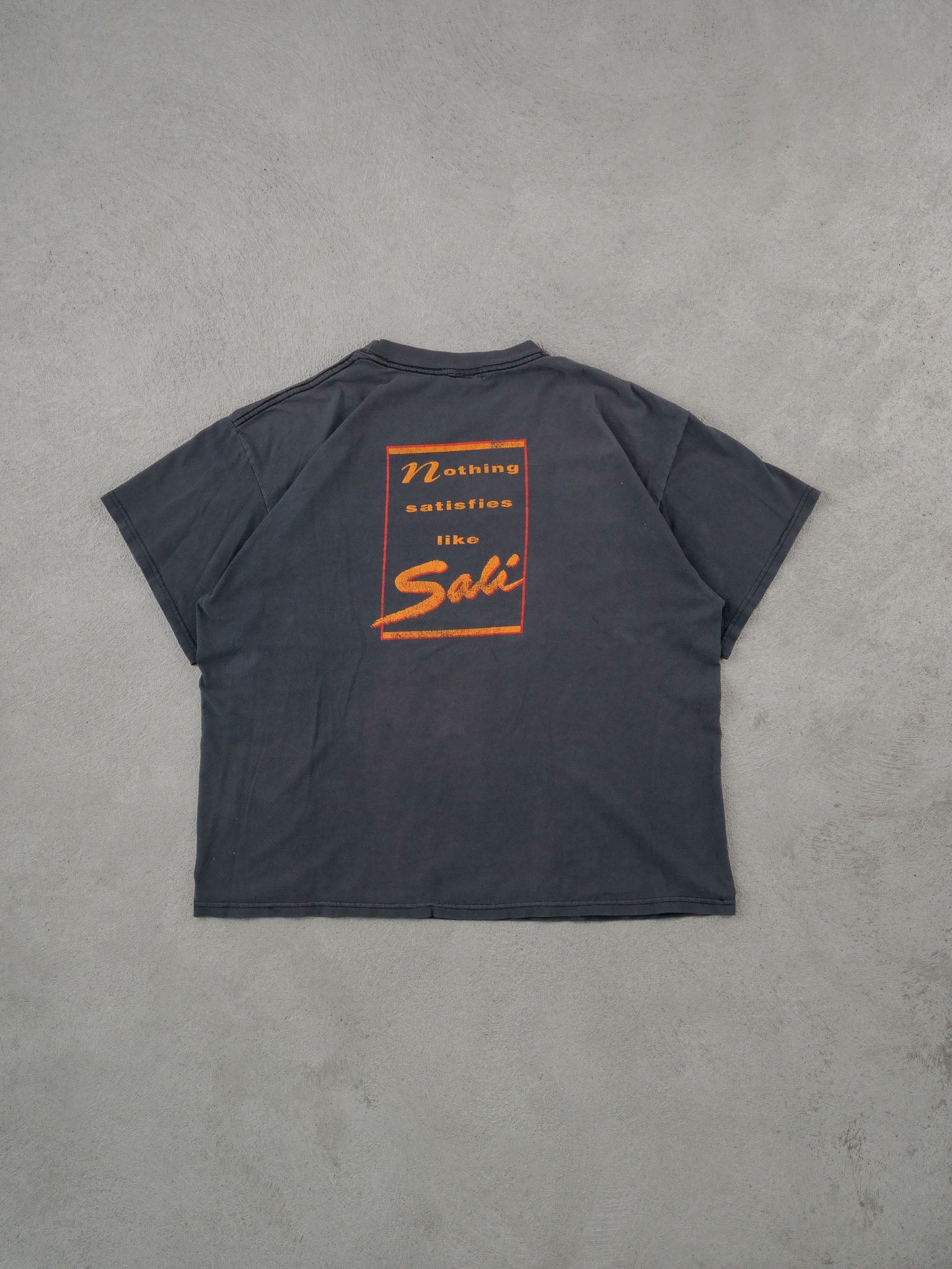 Vintage 90s Faded Black Cognac Salignac Tee (M/L)