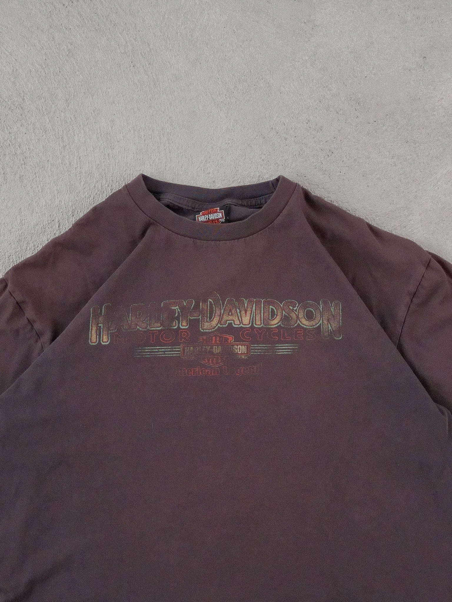 Vintage 90s Washed Black Harley Davidson American Legend Tee (M)