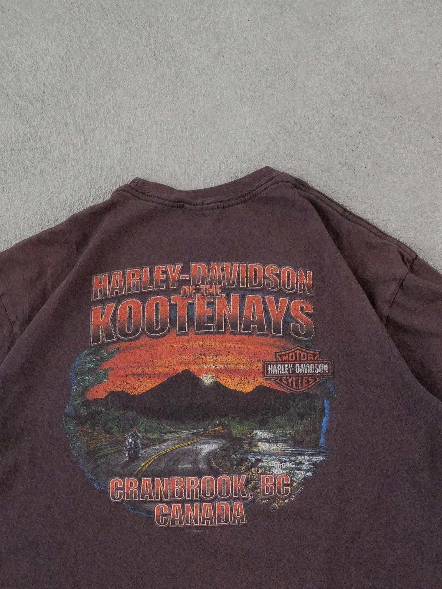 Vintage 90s Washed Black Harley Davidson American Legend Tee (M)