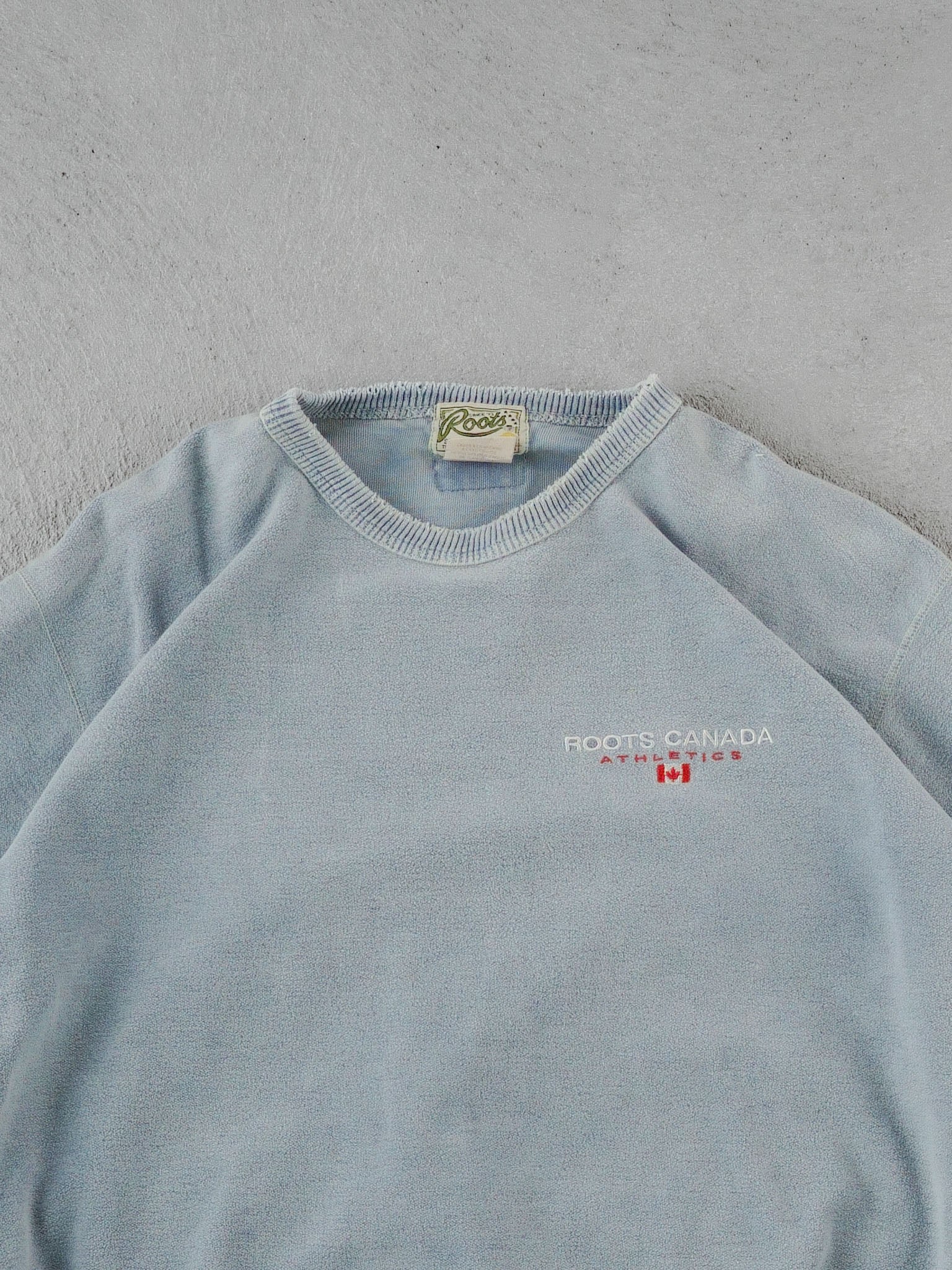 Vintage 90s Light Powder Blue Roots Athletics Crewneck (L)