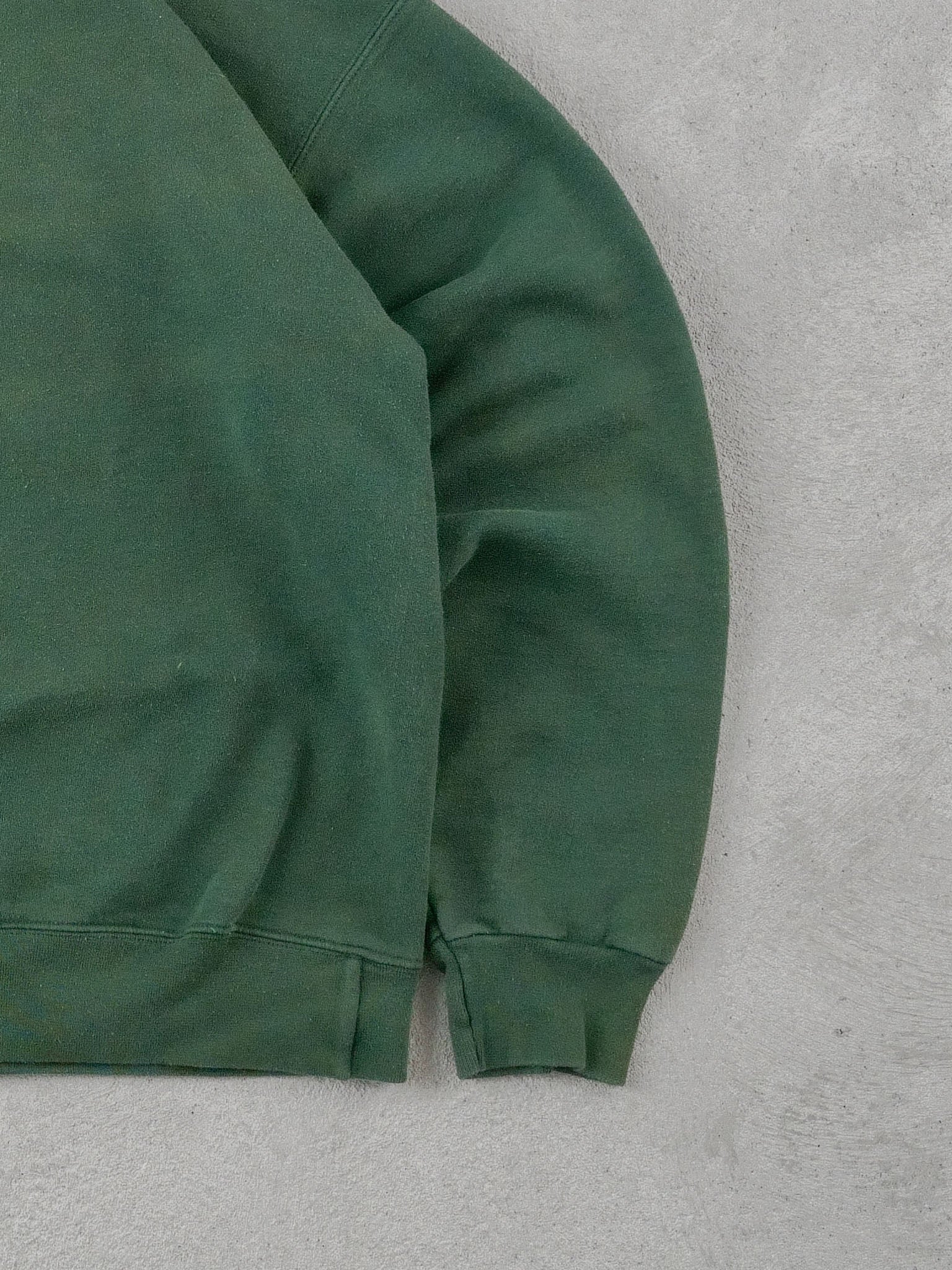 Vintage 90s Pine Green Hanes Blank Crewneck (L)