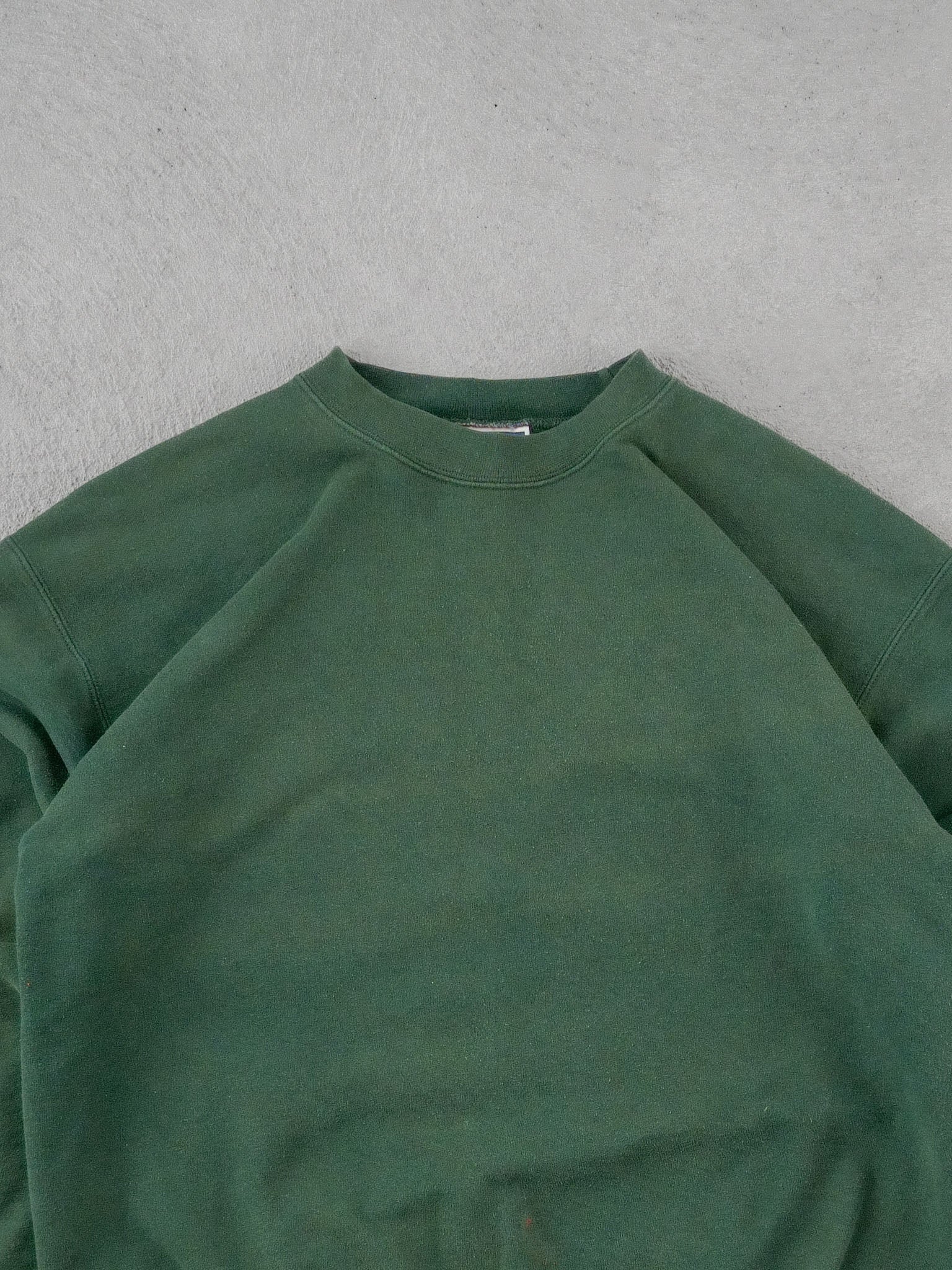 Vintage 90s Pine Green Hanes Blank Crewneck (L)