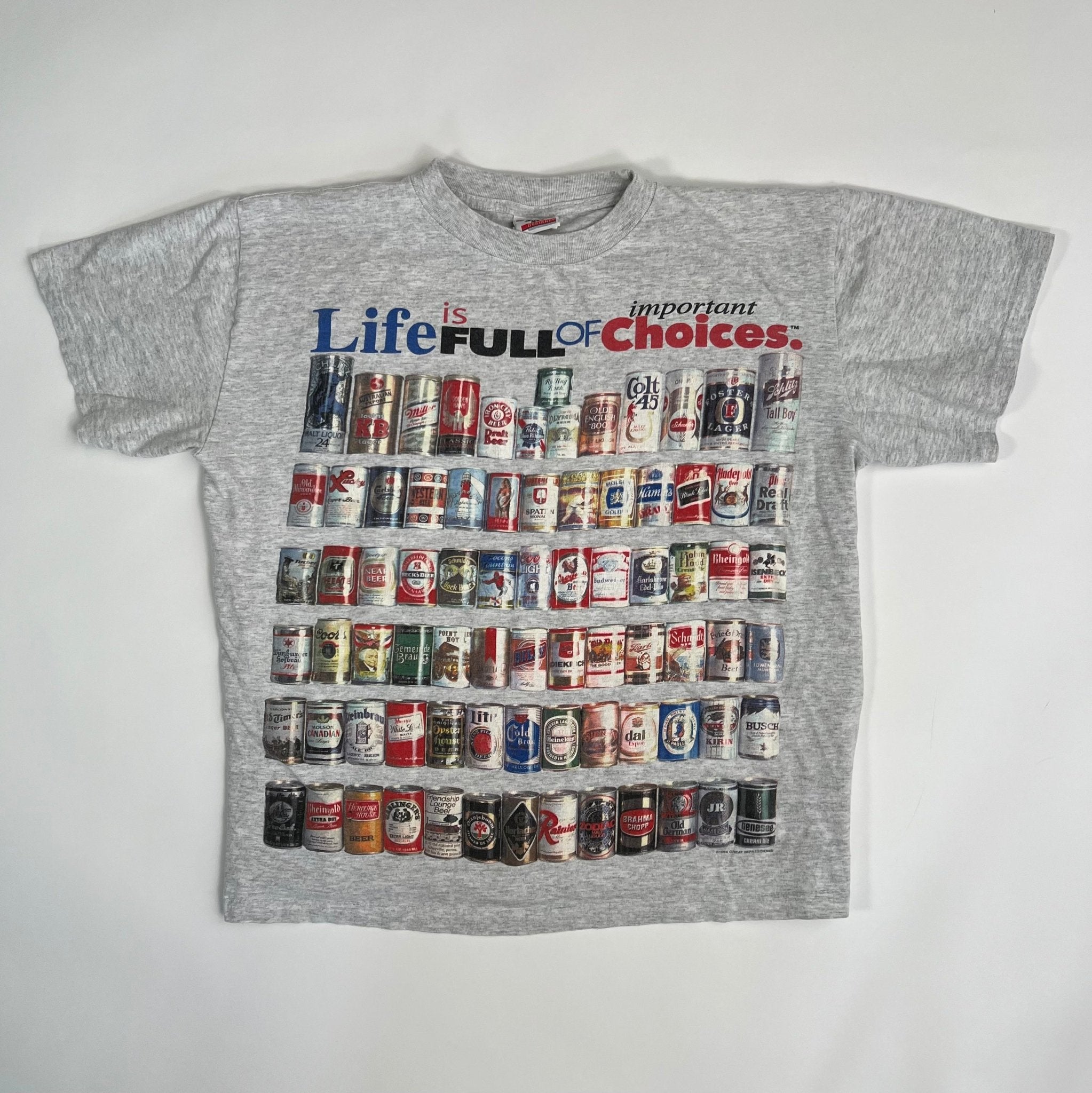 Vintage ’94 Life is full of important choices tee (M/L) | Rebalance Vintage.