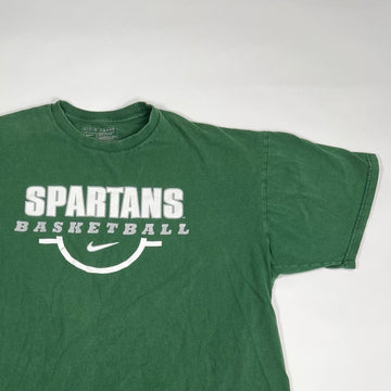 Vintage Nike Elite Michigan Spartans Basketball Tee (L) | Rebalance Vintage.