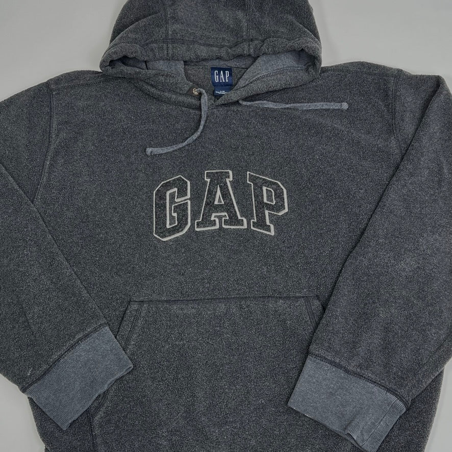 Vintage Charcoal Gap Fleece Hoodie | Rebalance Vintage.