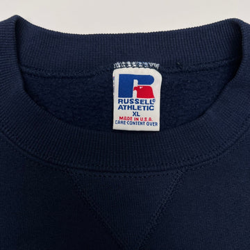 Vintage 90s Blue Michigan x Russell Athletics Crewneck (XL) | Rebalance Vintage.