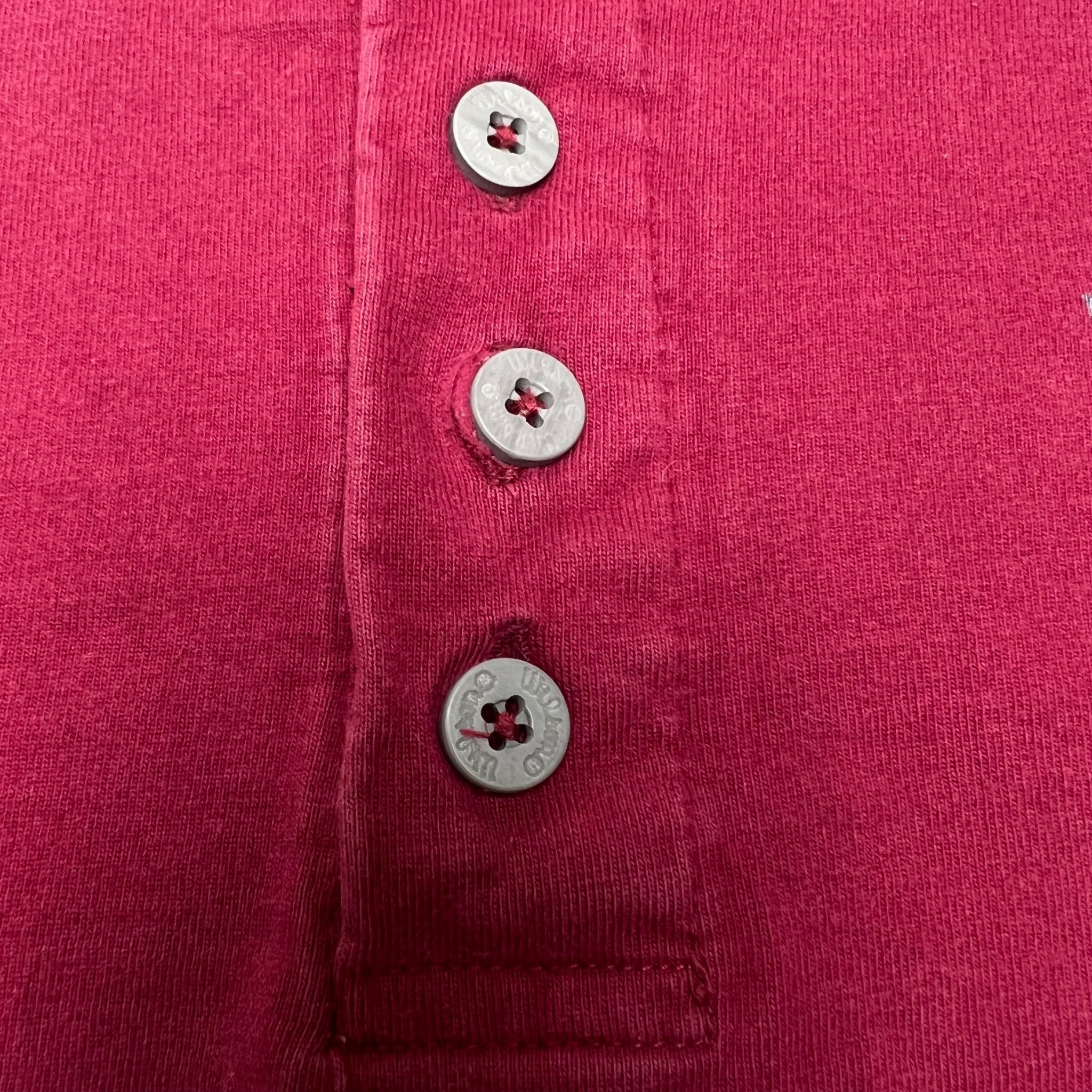 Vintage 90s Maroon Wilson 1/4 Button Long Sleeve (XL) | Rebalance Vintage.