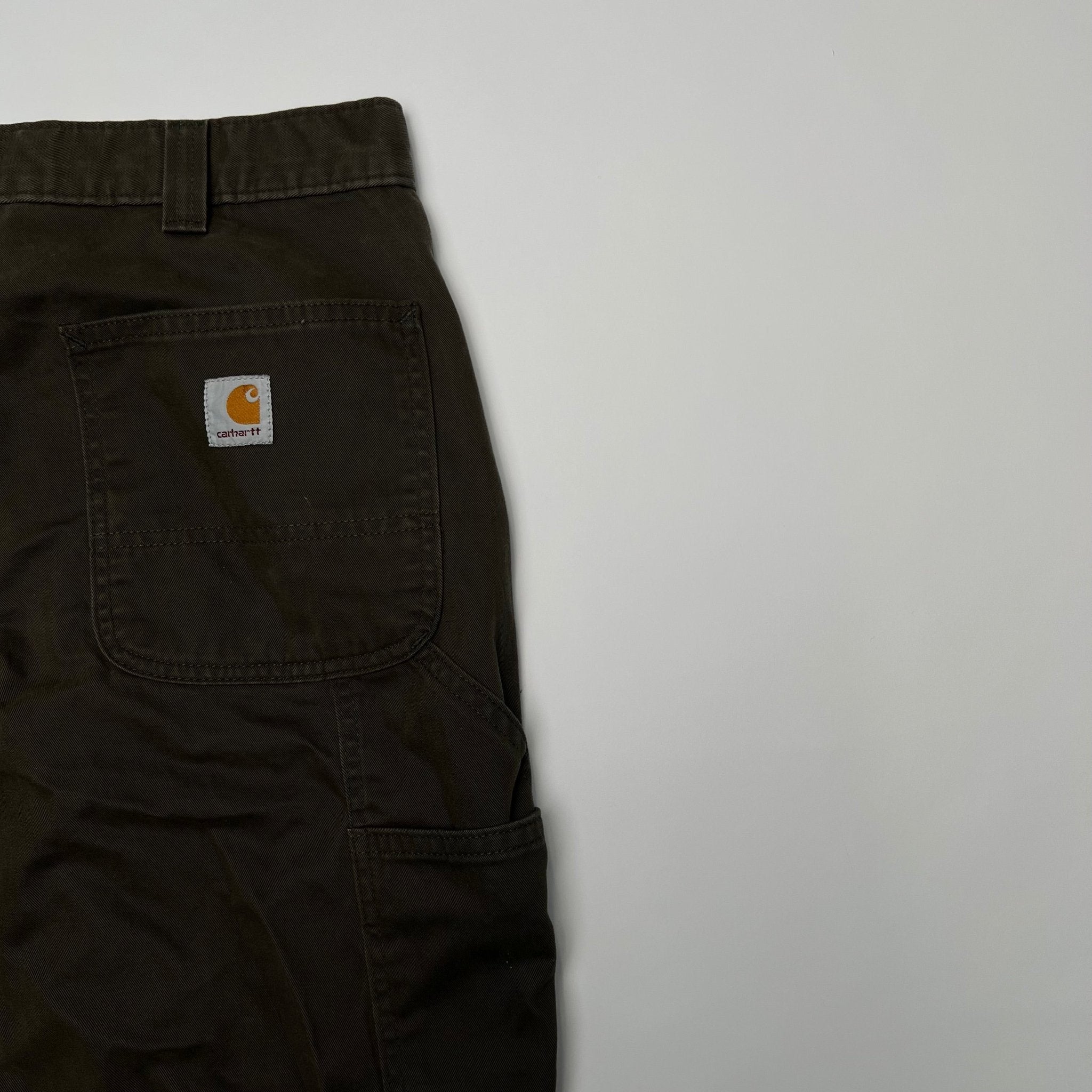 Vintage Dark Brown Carhartt Cargo Pants (34 x 32) | Rebalance Vintage.