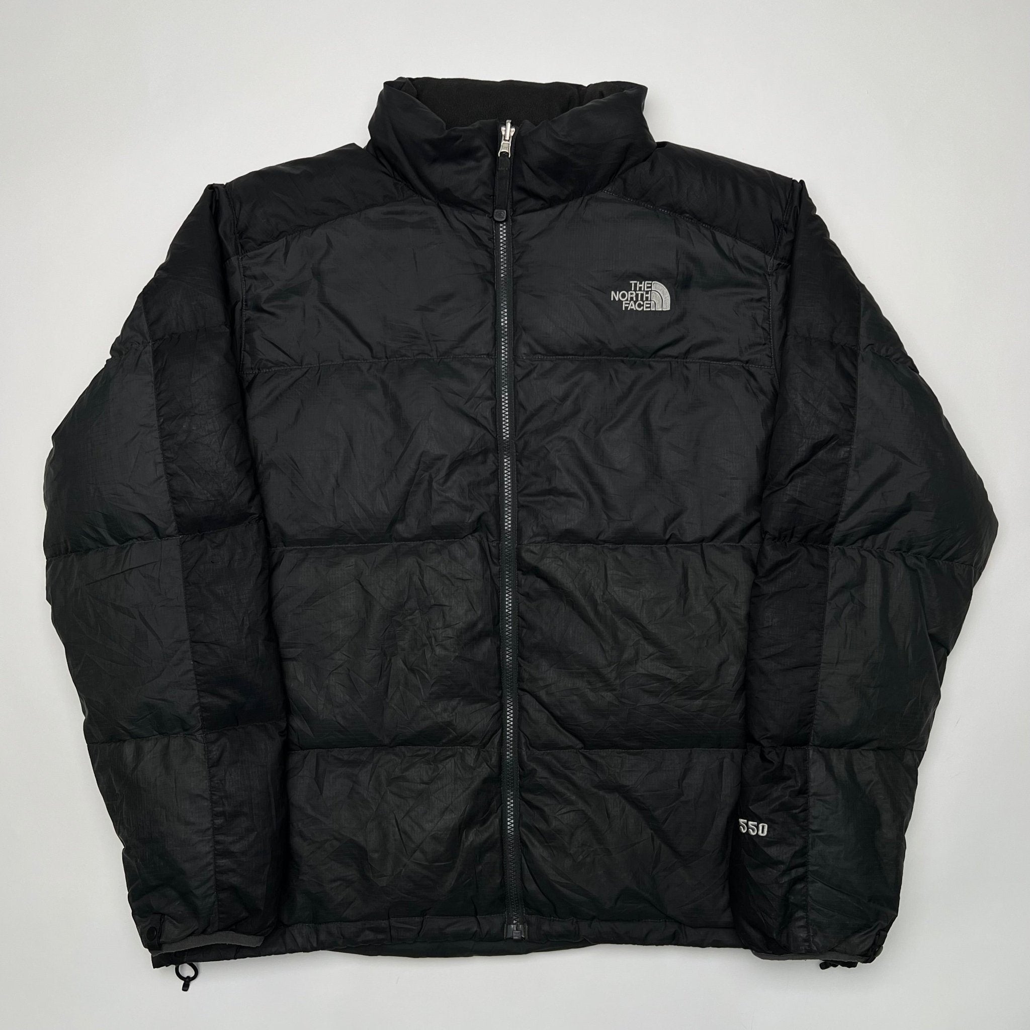 Vintage Black The North Face 550 Puffer Jacket (XL) | Rebalance Vintage.