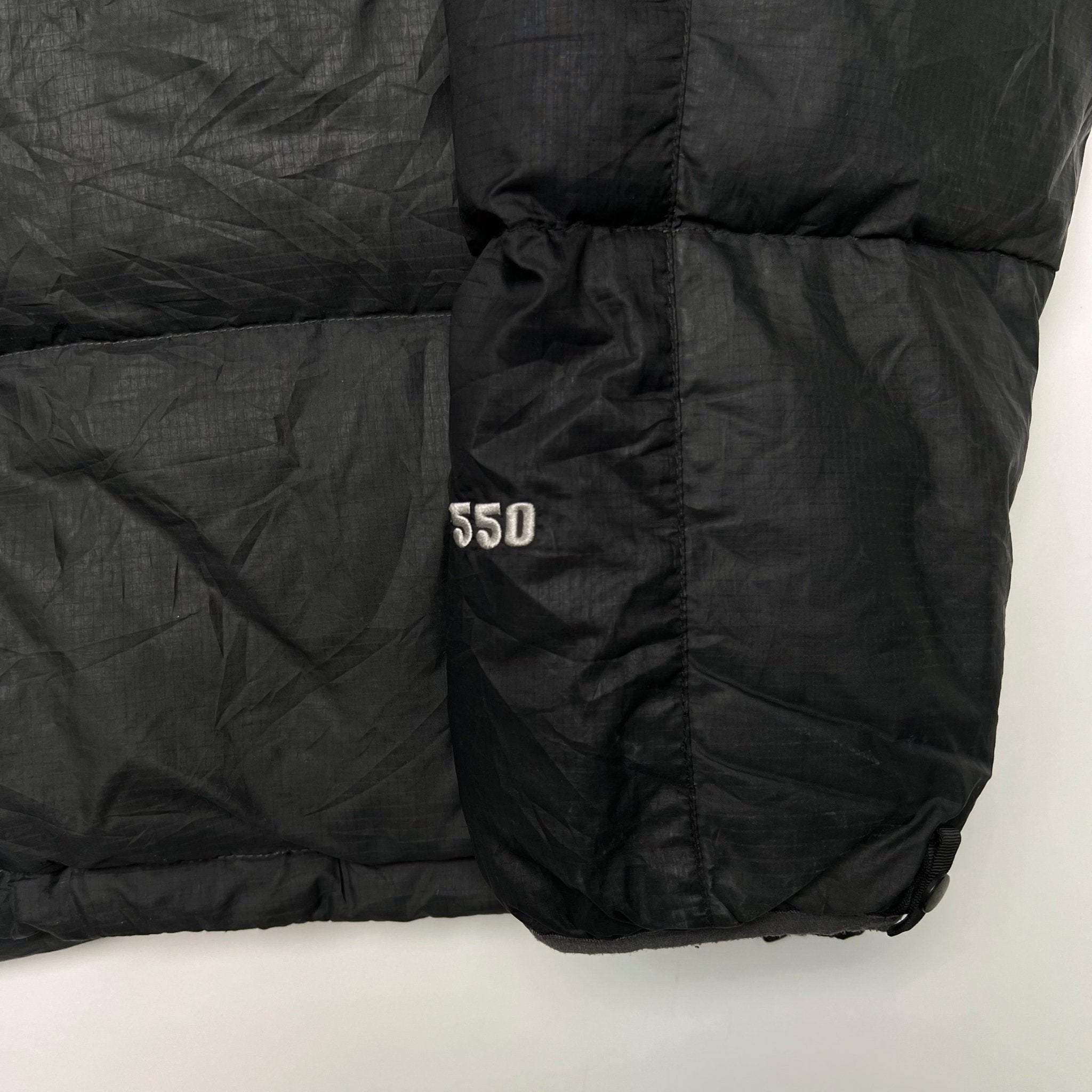 Vintage Black The North Face 550 Puffer Jacket (XL) | Rebalance Vintage.
