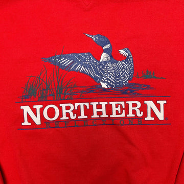 Vintage Red Northern Reflections Spell Out Crewneck | Rebalance Vintage.