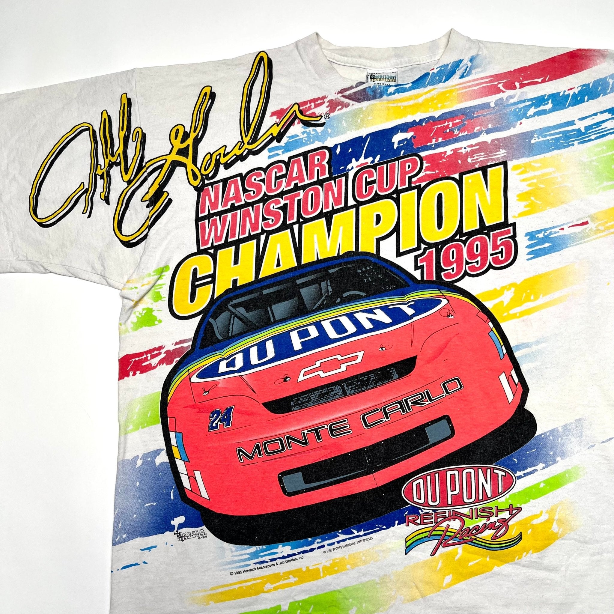 Vintage '95 Jeff Gordon Winston Cup Champion All Over Print Tee (XL) | Rebalance Vintage.