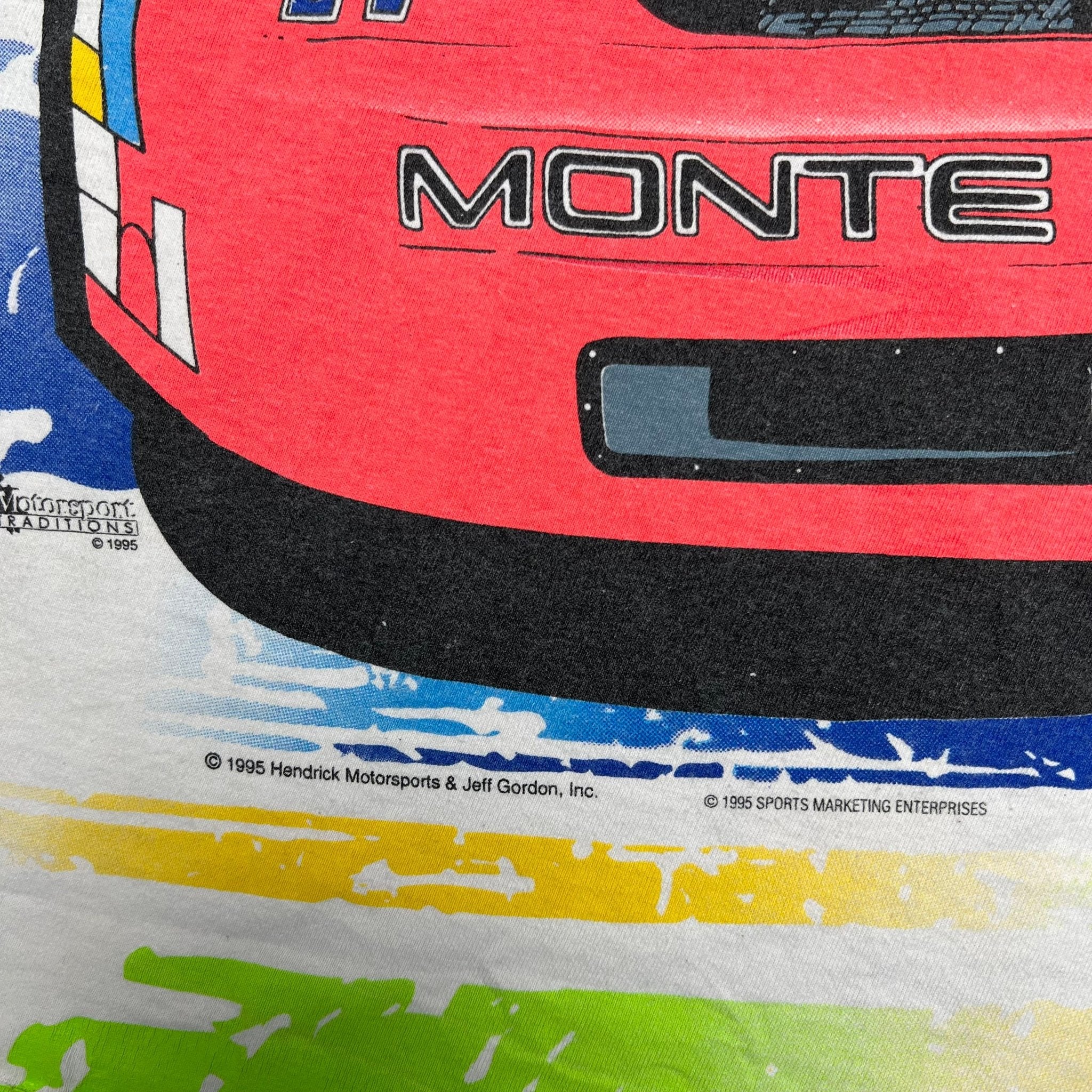 Vintage '95 Jeff Gordon Winston Cup Champion All Over Print Tee (XL) | Rebalance Vintage.