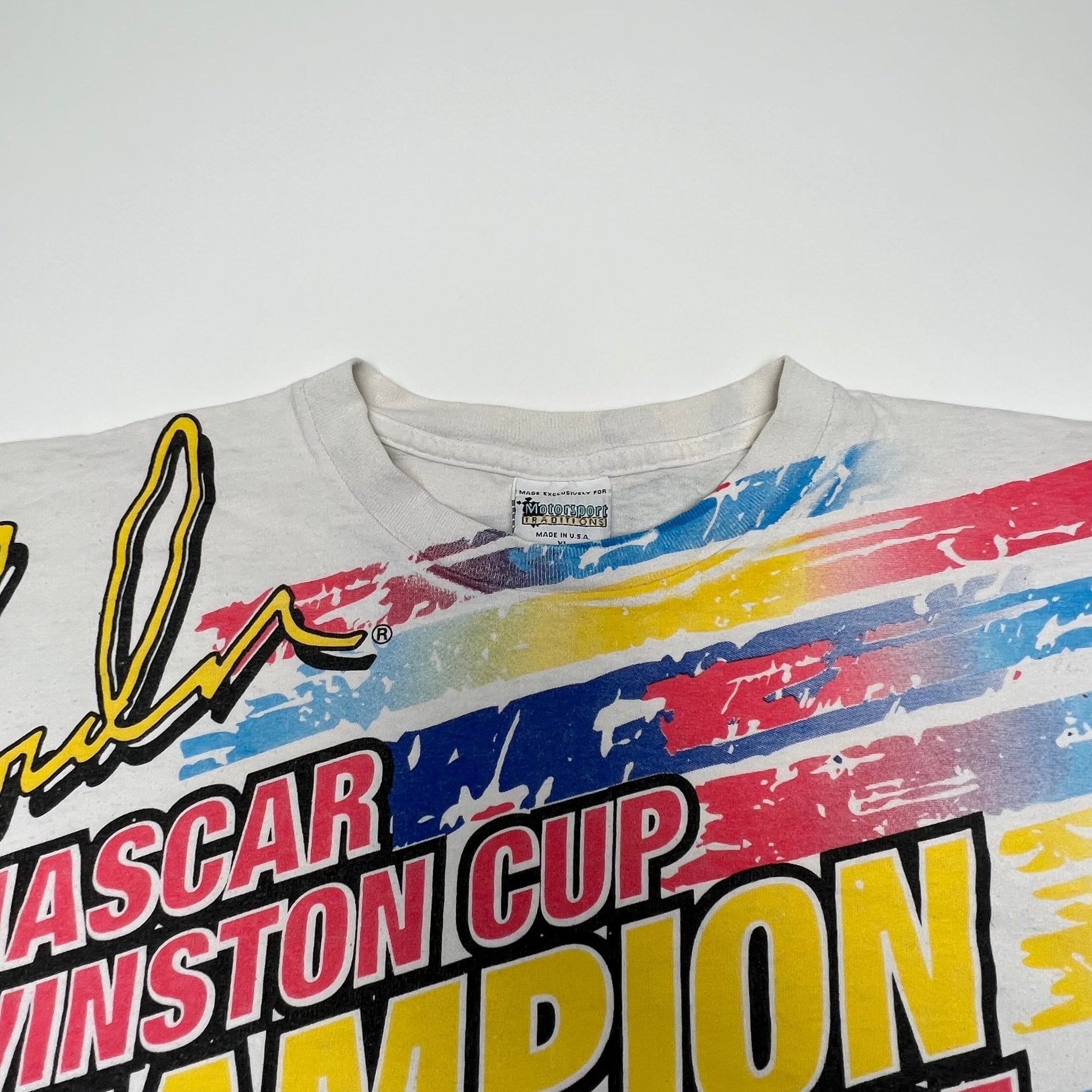 Vintage '95 Jeff Gordon Winston Cup Champion All Over Print Tee (XL) | Rebalance Vintage.