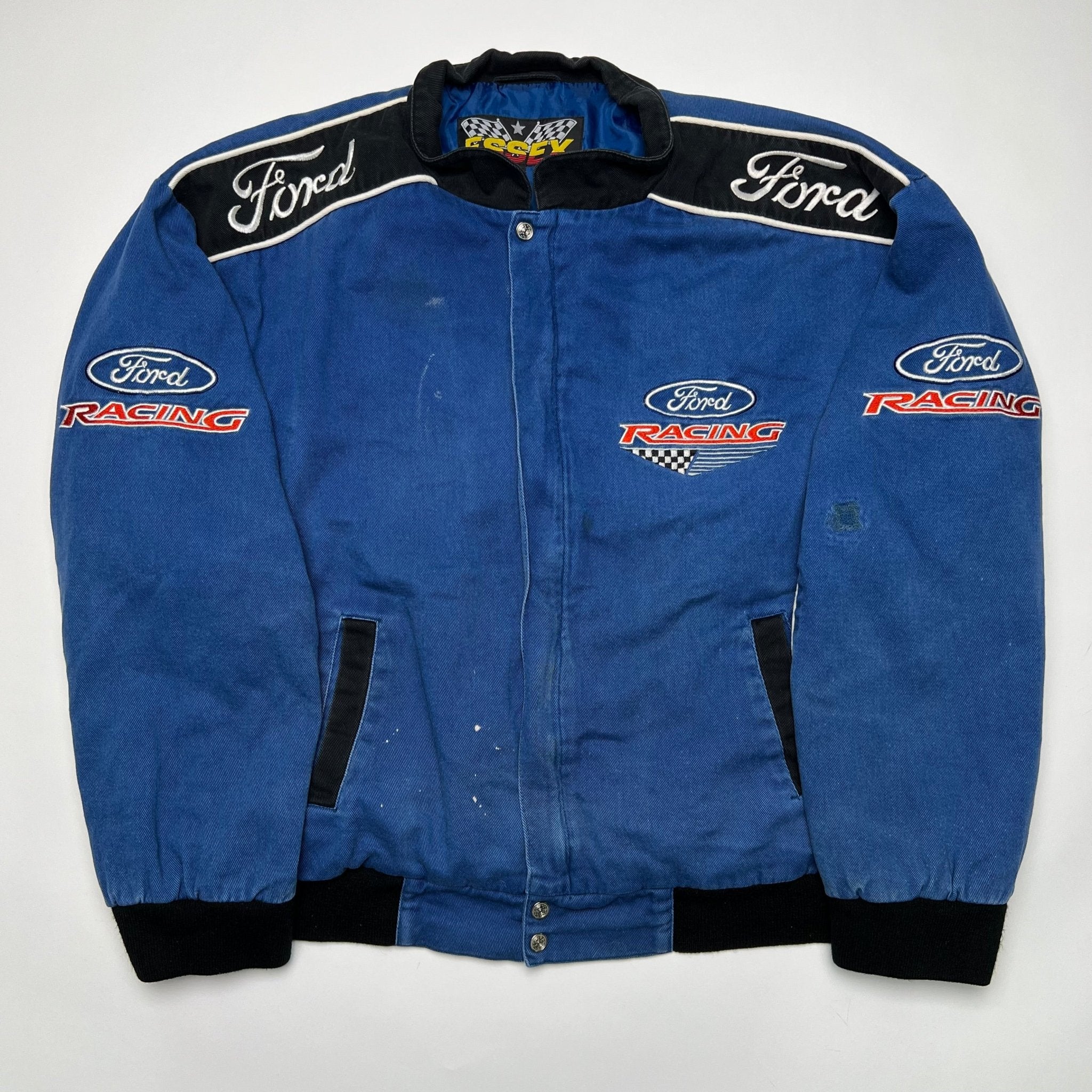 Vintage Blue + Black Ford Racing Jacket | Rebalance Vintage.