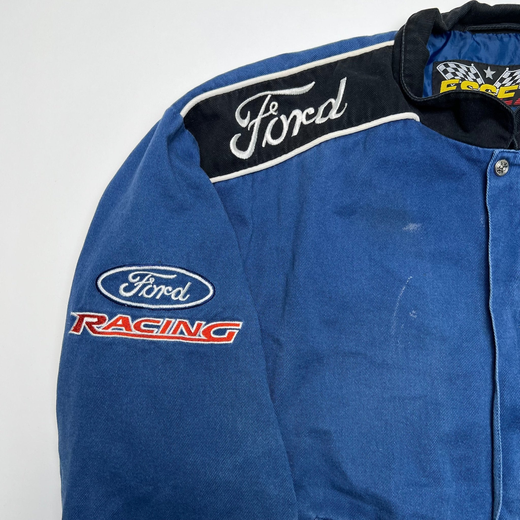 Vintage Blue + Black Ford Racing Jacket | Rebalance Vintage.