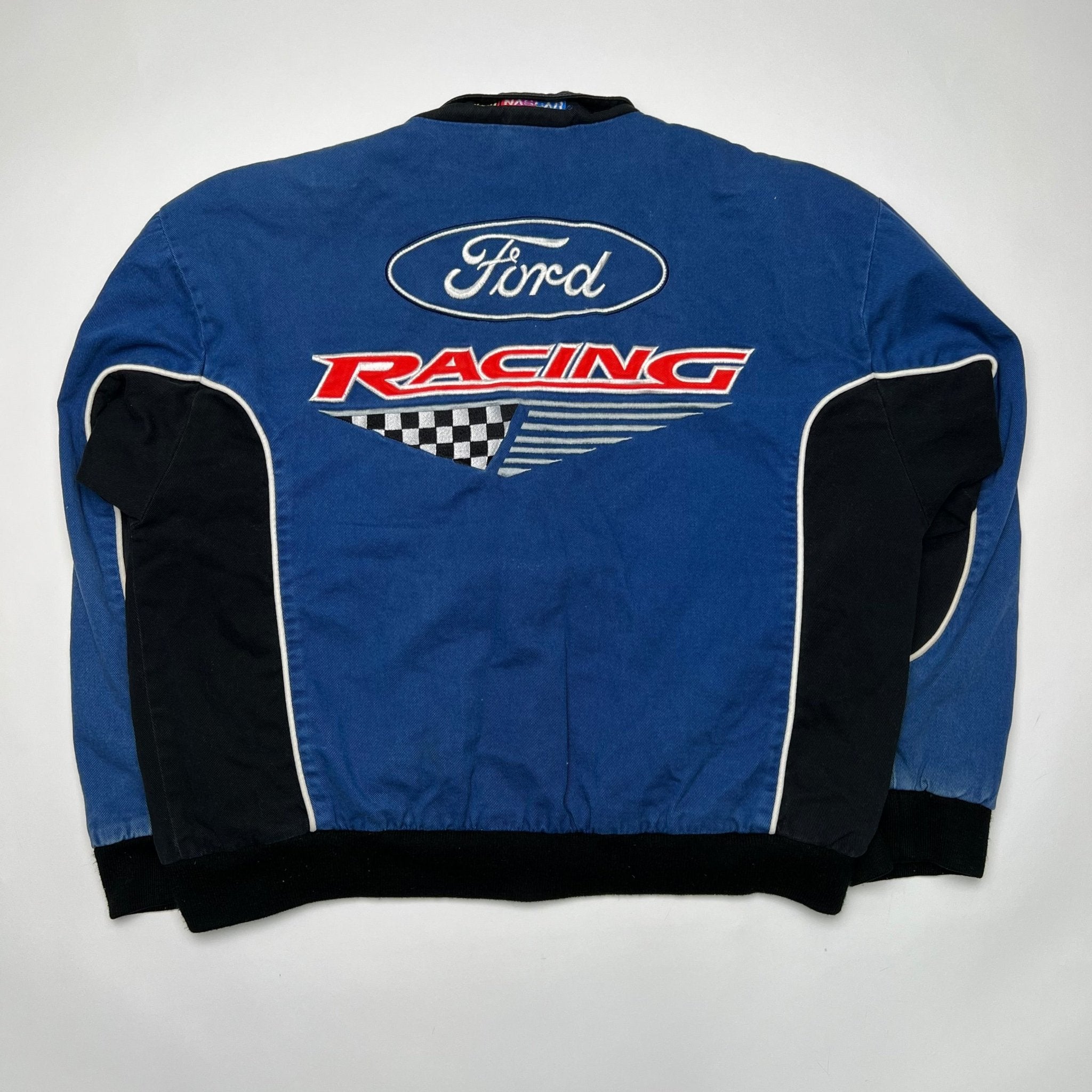 Vintage Blue + Black Ford Racing Jacket | Rebalance Vintage.