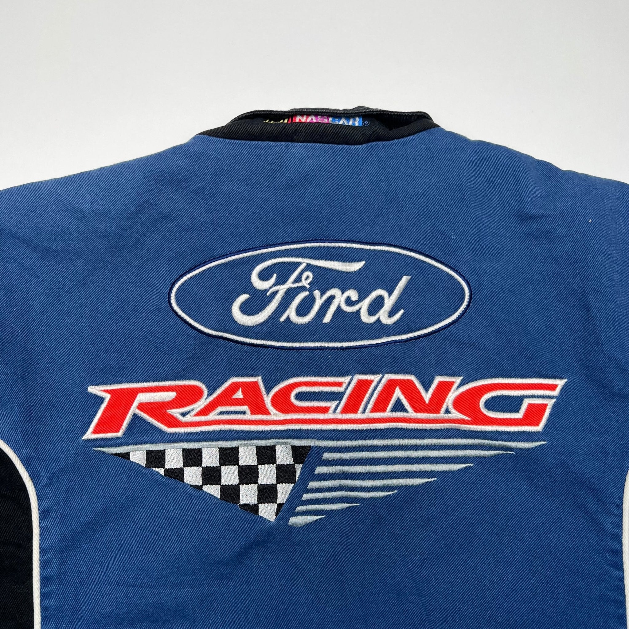 Vintage Blue + Black Ford Racing Jacket | Rebalance Vintage.