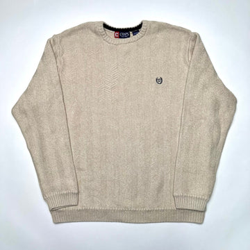 Vintage Oatmeal Chaps Knit Sweater (XL) | Rebalance Vintage.