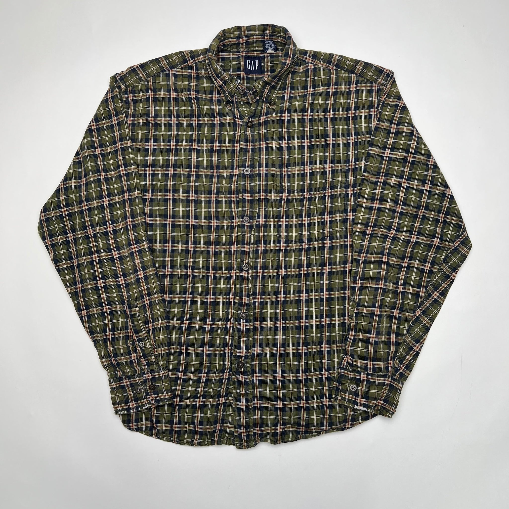 Vintage Green Gap Flannel (M) | Rebalance Vintage.