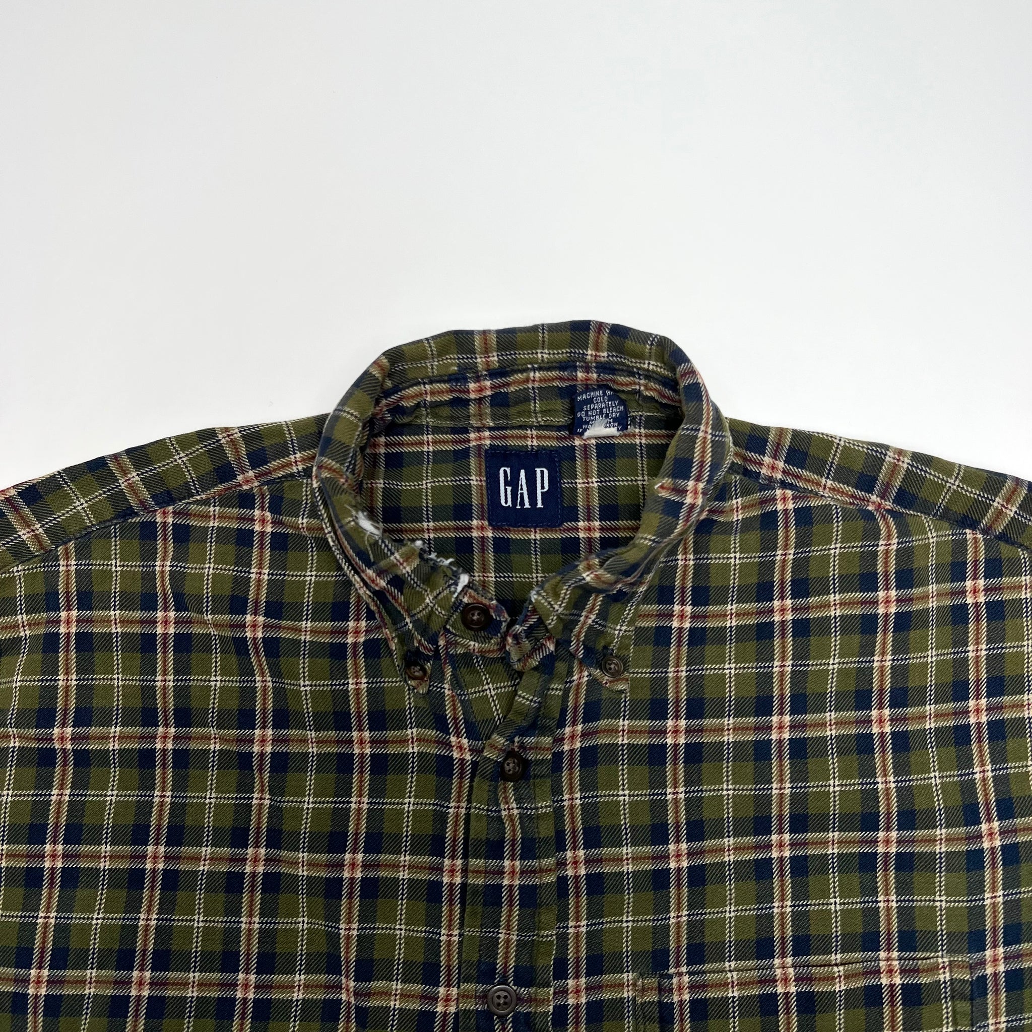 Vintage Green Gap Flannel (M) | Rebalance Vintage.