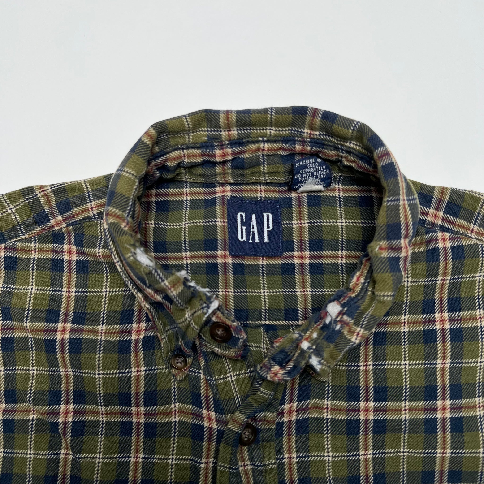 Vintage Green Gap Flannel (M) | Rebalance Vintage.