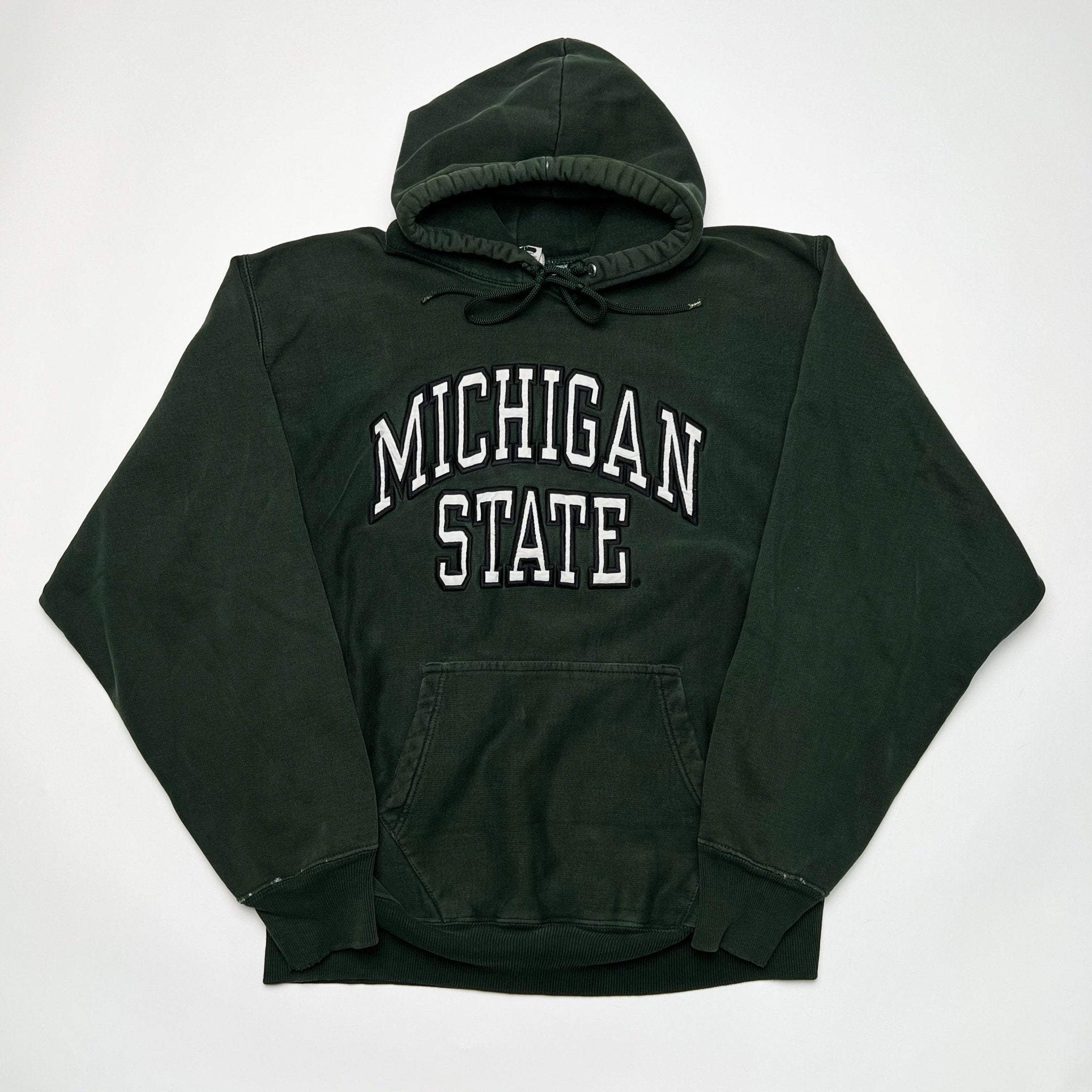 Vintage Green Michigan State x Steve Barry Hoodie (L) | Rebalance Vintage.