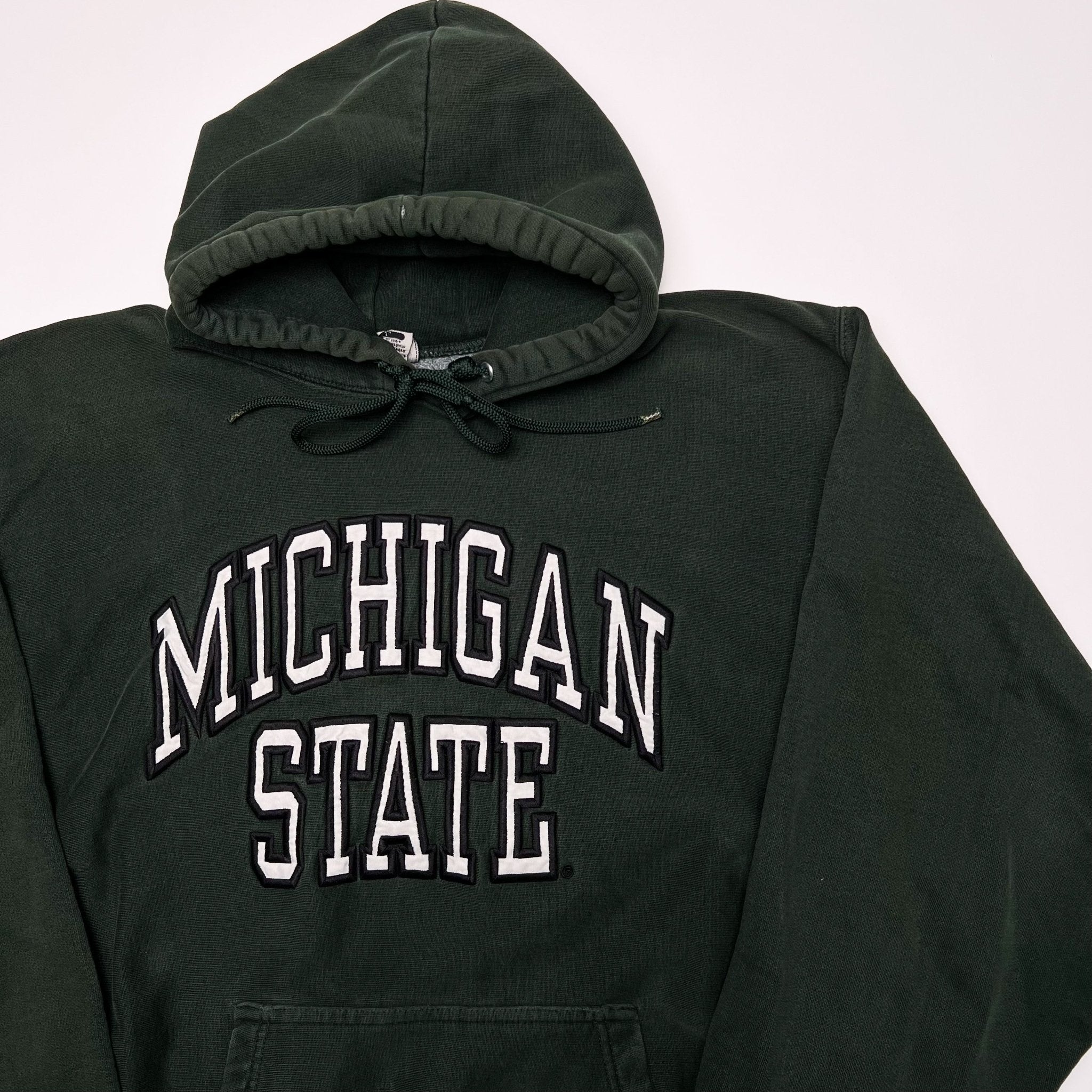 Vintage Green Michigan State x Steve Barry Hoodie (L) | Rebalance Vintage.