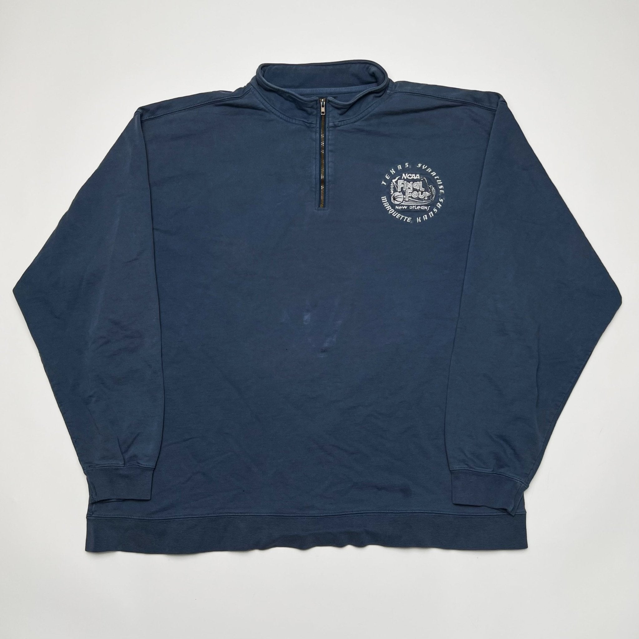 Vintage '03 NCAA Final Four New Orleans Basketball 1/4 Zip Sweater | Rebalance Vintage.