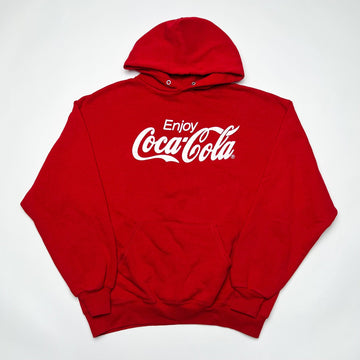 Vintage Red 80s Coca Cola Hoodie (M/L) | Rebalance Vintage.