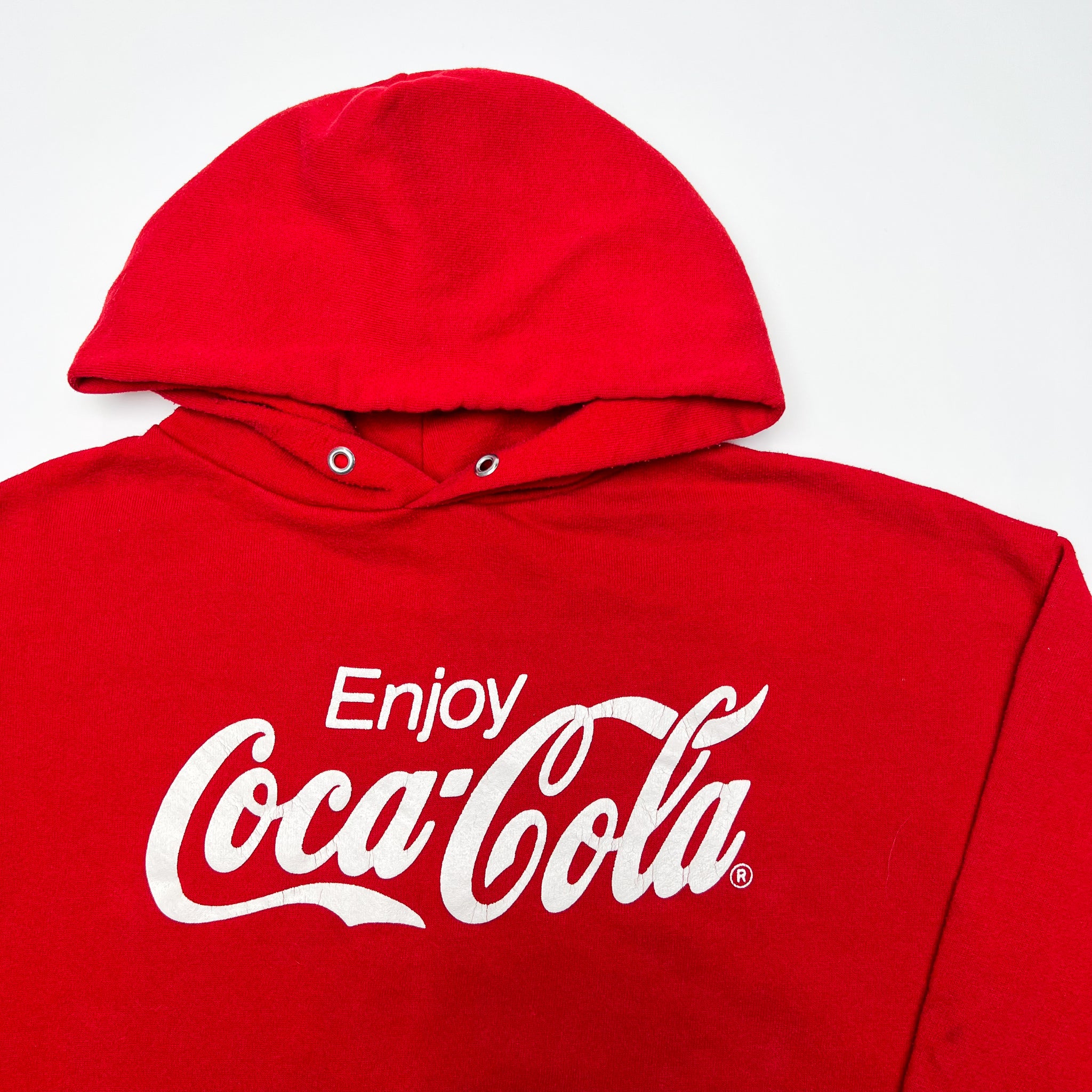 Vintage Red 80s Coca Cola Hoodie (M/L) | Rebalance Vintage.