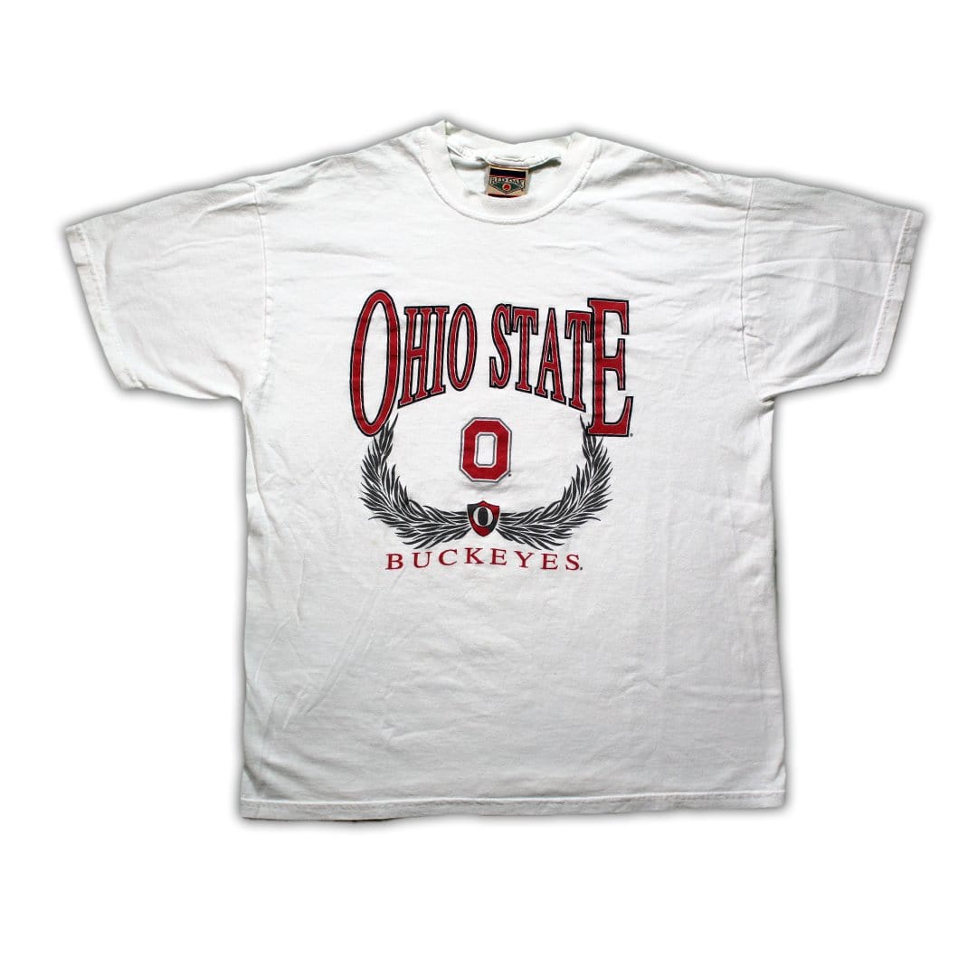 Vintage White Ohio State Buckeyes Crest Tee | Rebalance Vintage.