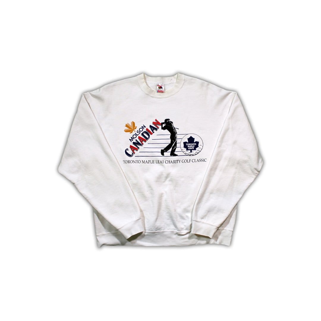 Vintage RARE Molson x Maple Leaf Golf Classic Crewneck | Rebalance Vintage.