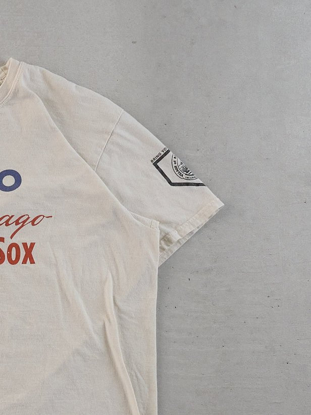 Vintage White GO GO Chicago White Sox Graphic Tee (M)