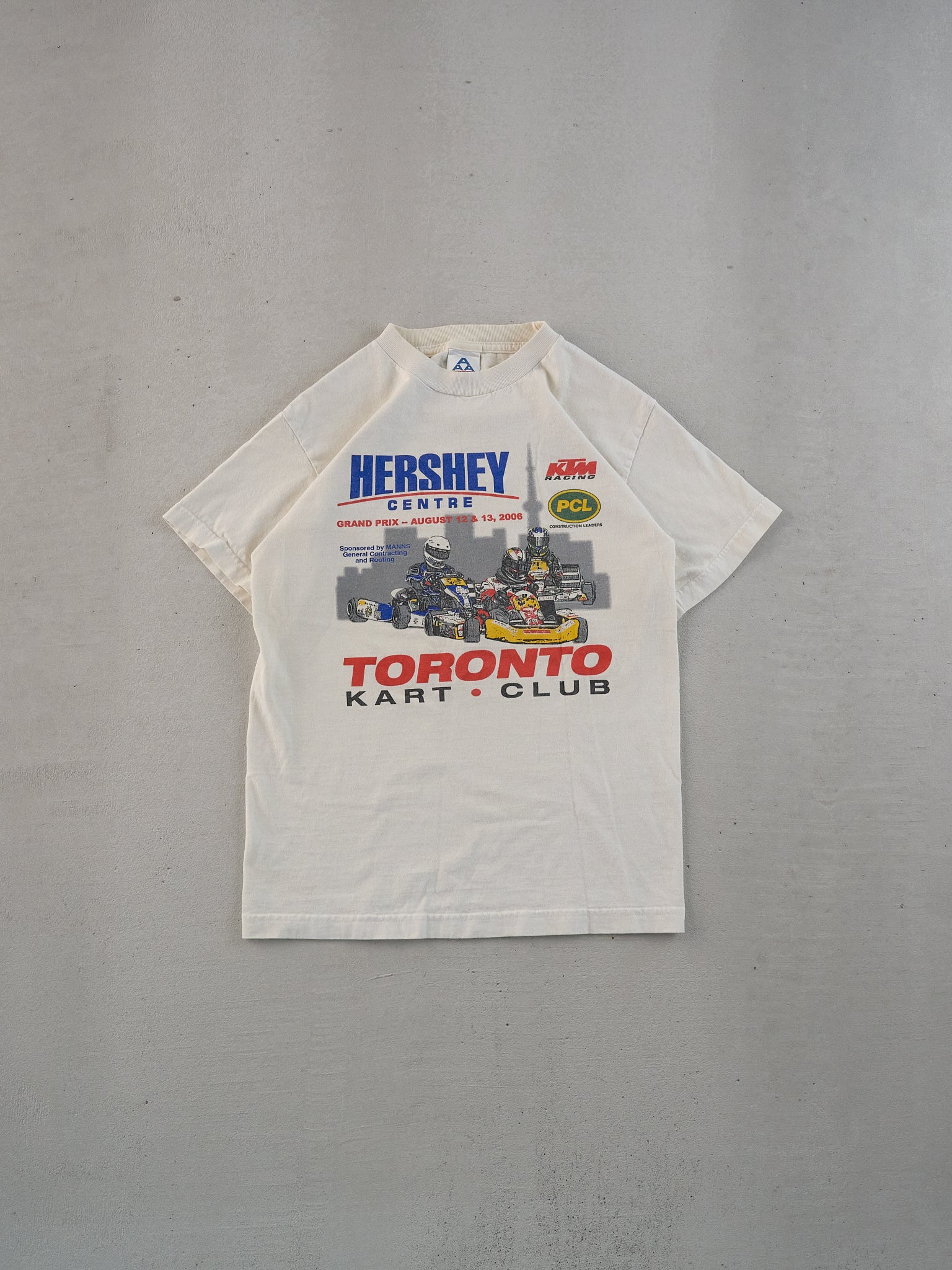 Vintage 06' White Toronto Kart Club Graphic Tee (XS)