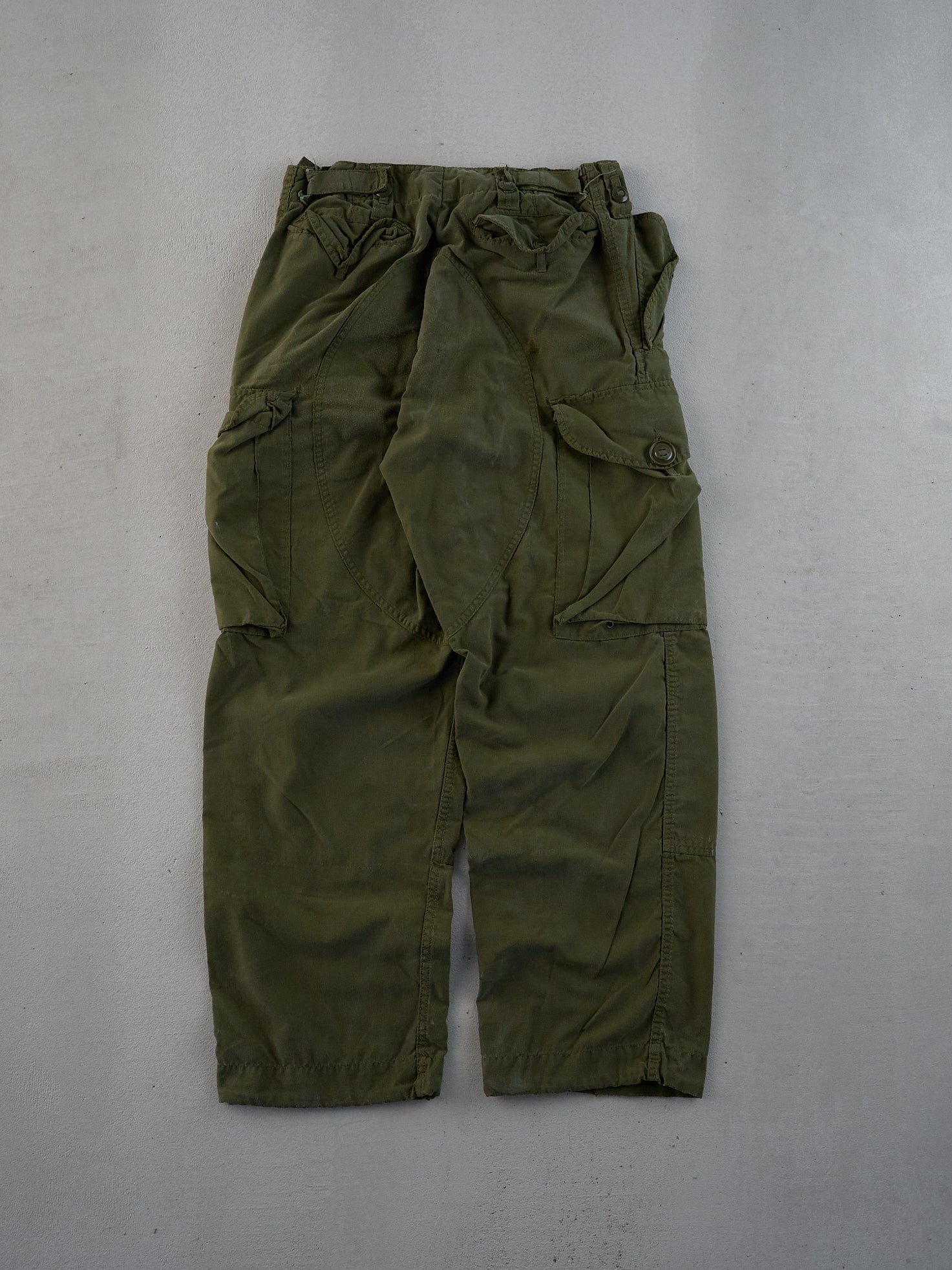 Vintage 90s Green Army Parachute Cargo Pants (28x28)