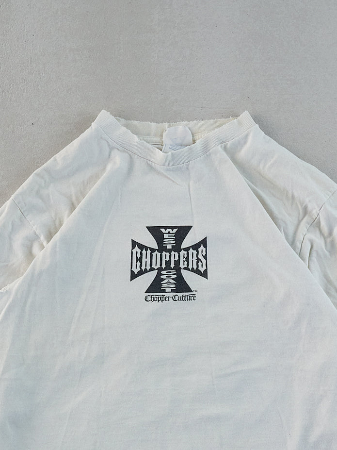 Vintage White West Coast Choppers Long Sleeve (S)