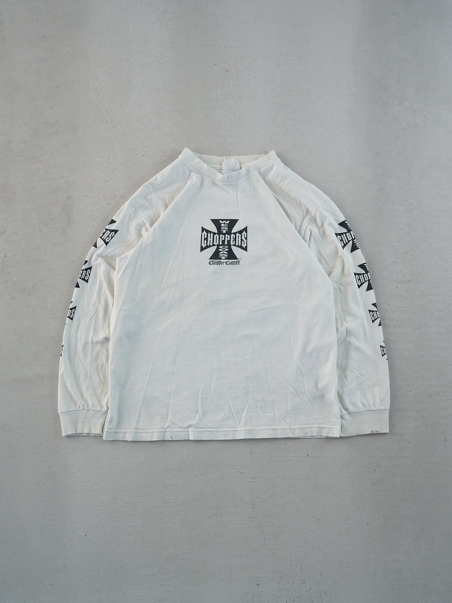 Vintage White West Coast Choppers Long Sleeve (S)