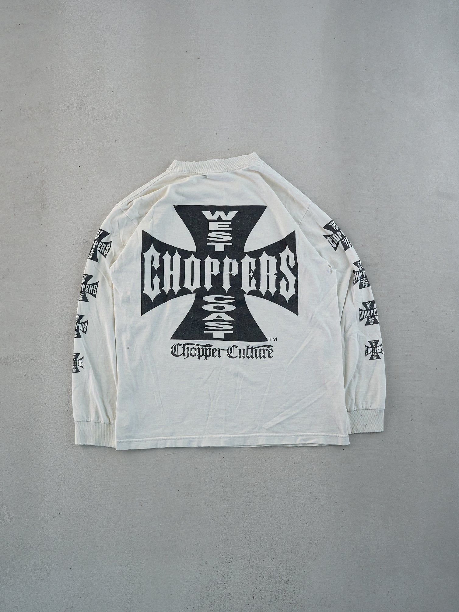 Vintage White West Coast Choppers Long Sleeve (S)