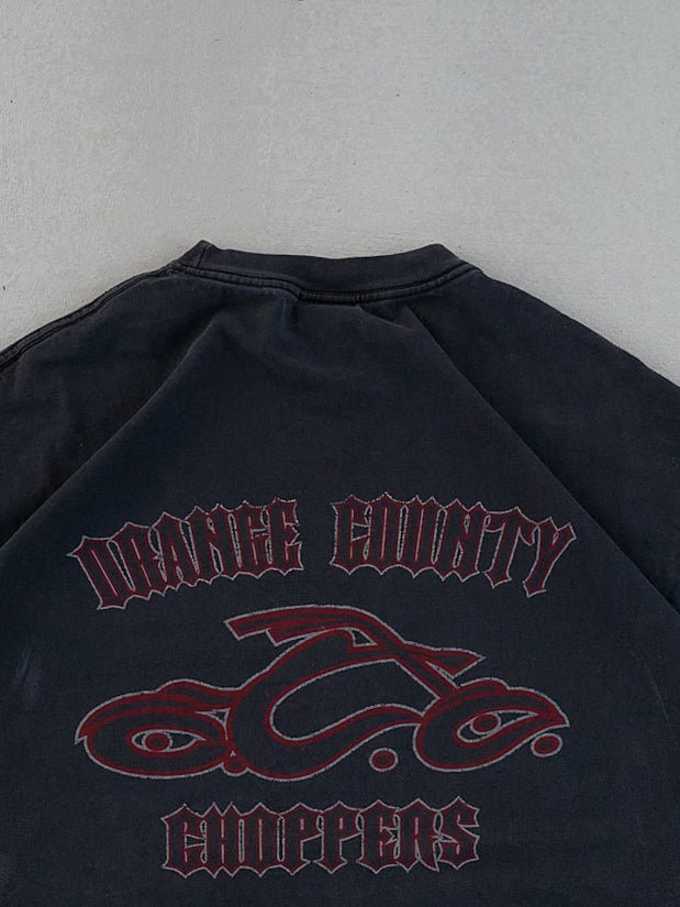 Vintage Washed Black Orange County Chopper Graphic Tee (M)